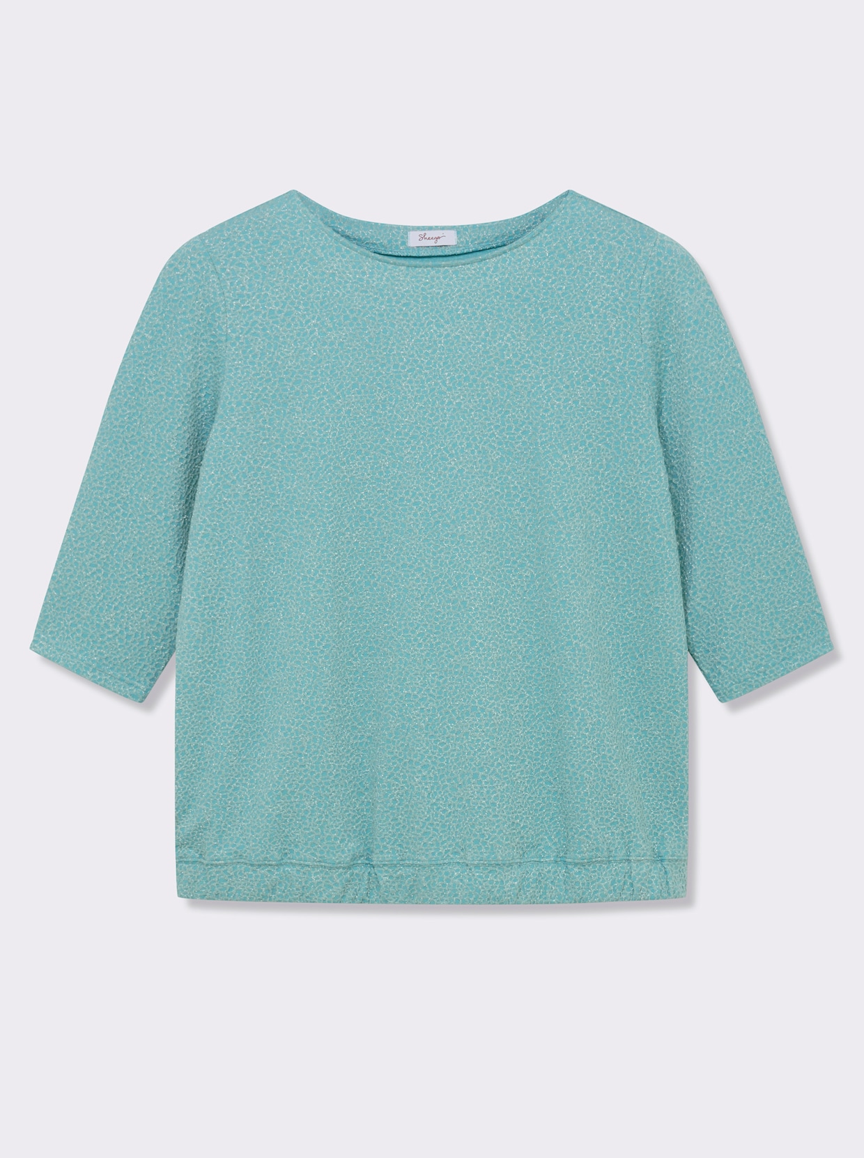 sheego Sweatshirt - mint-gemustert