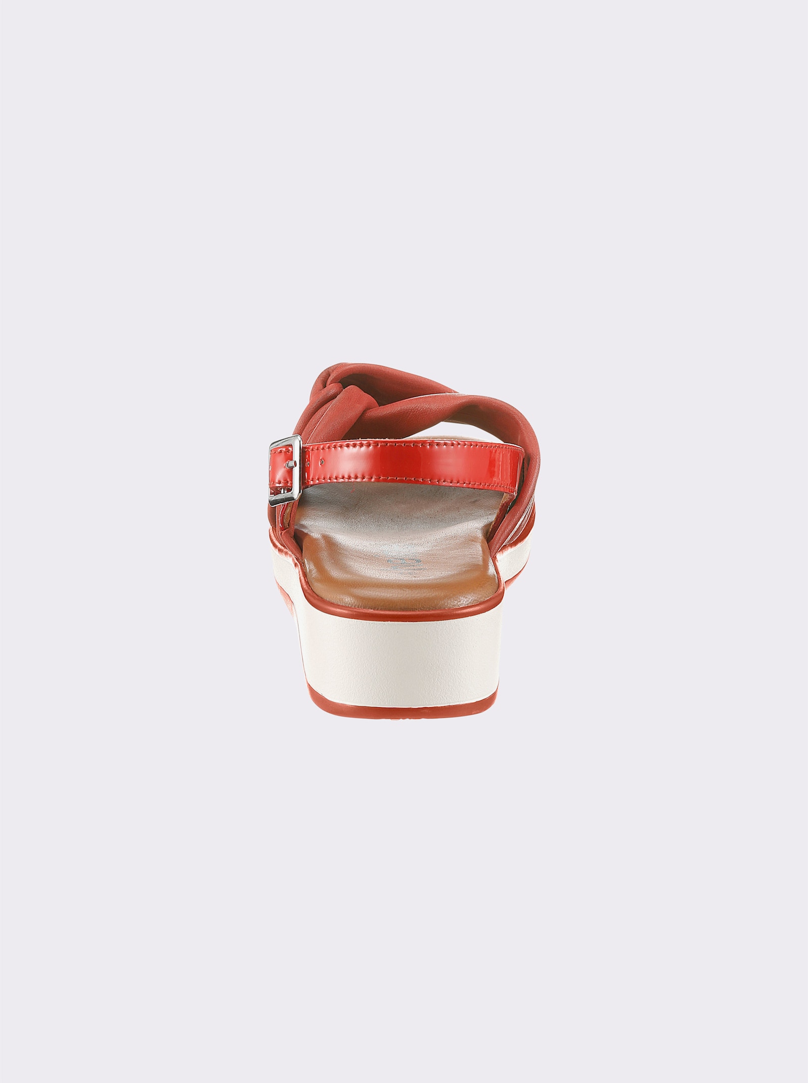 heine Sandale - rot-weiß