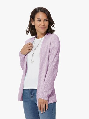 Strickjacke - rosé-meliert