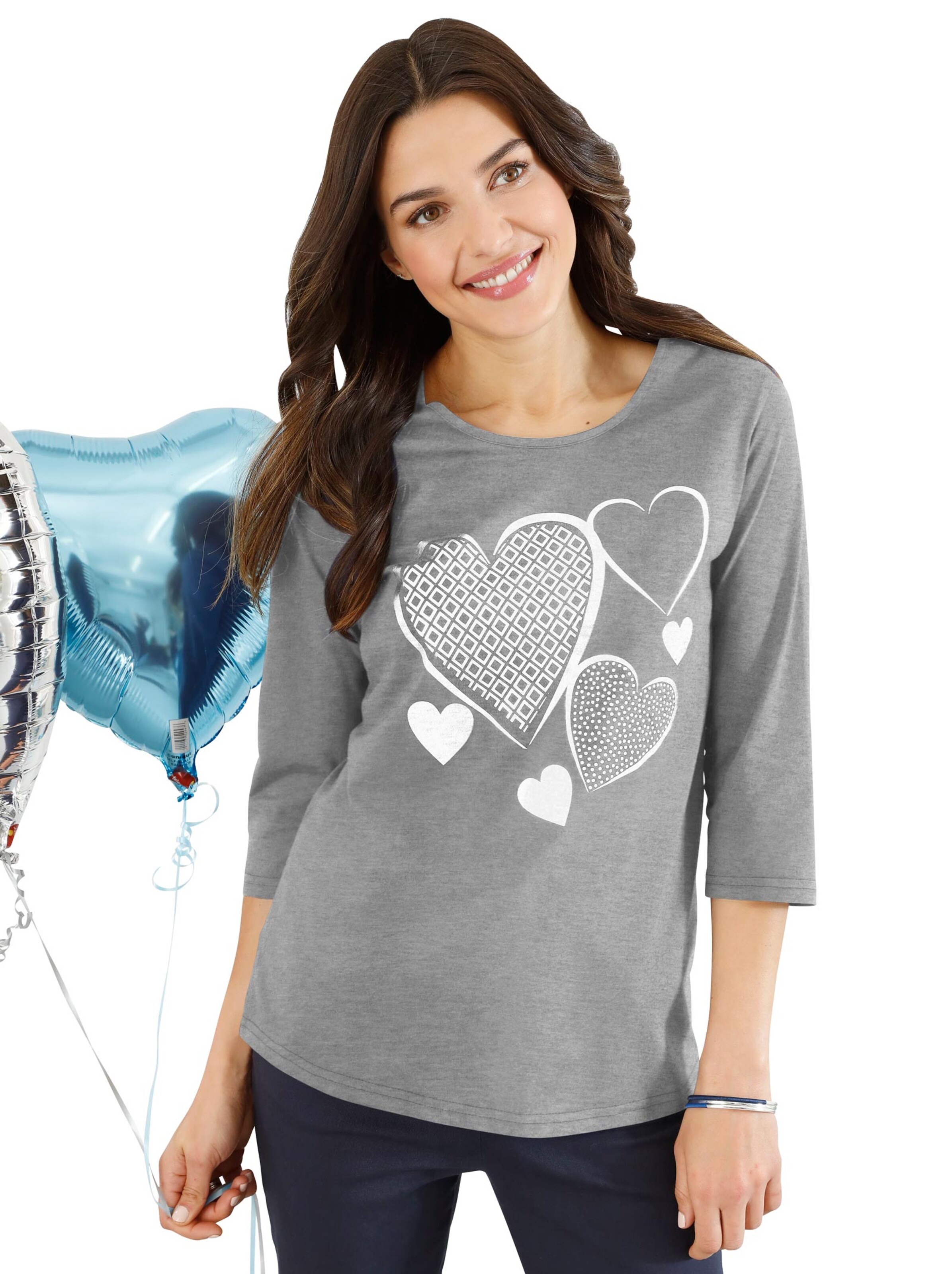 Shirt - grau-meliert