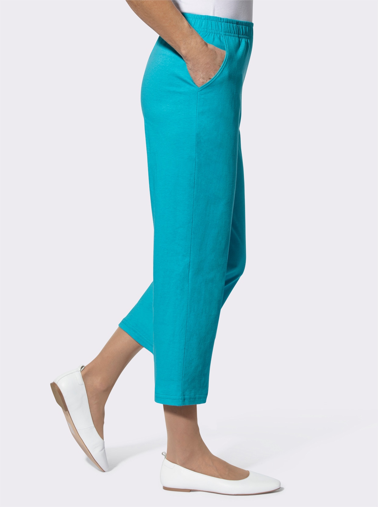 7/8-vrijetijdsbroek - turquoise