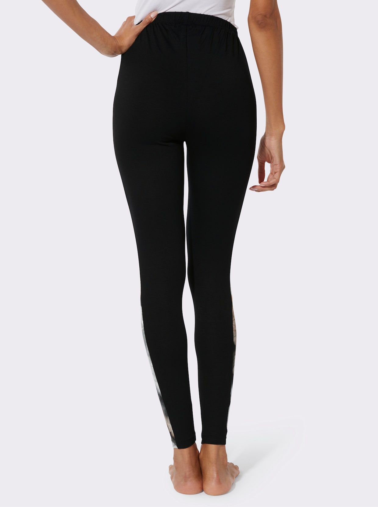 feel good Leggings - schwarz-camel
