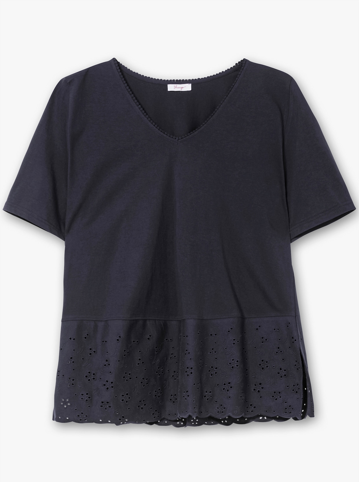 sheego T-Shirt - tiefblau