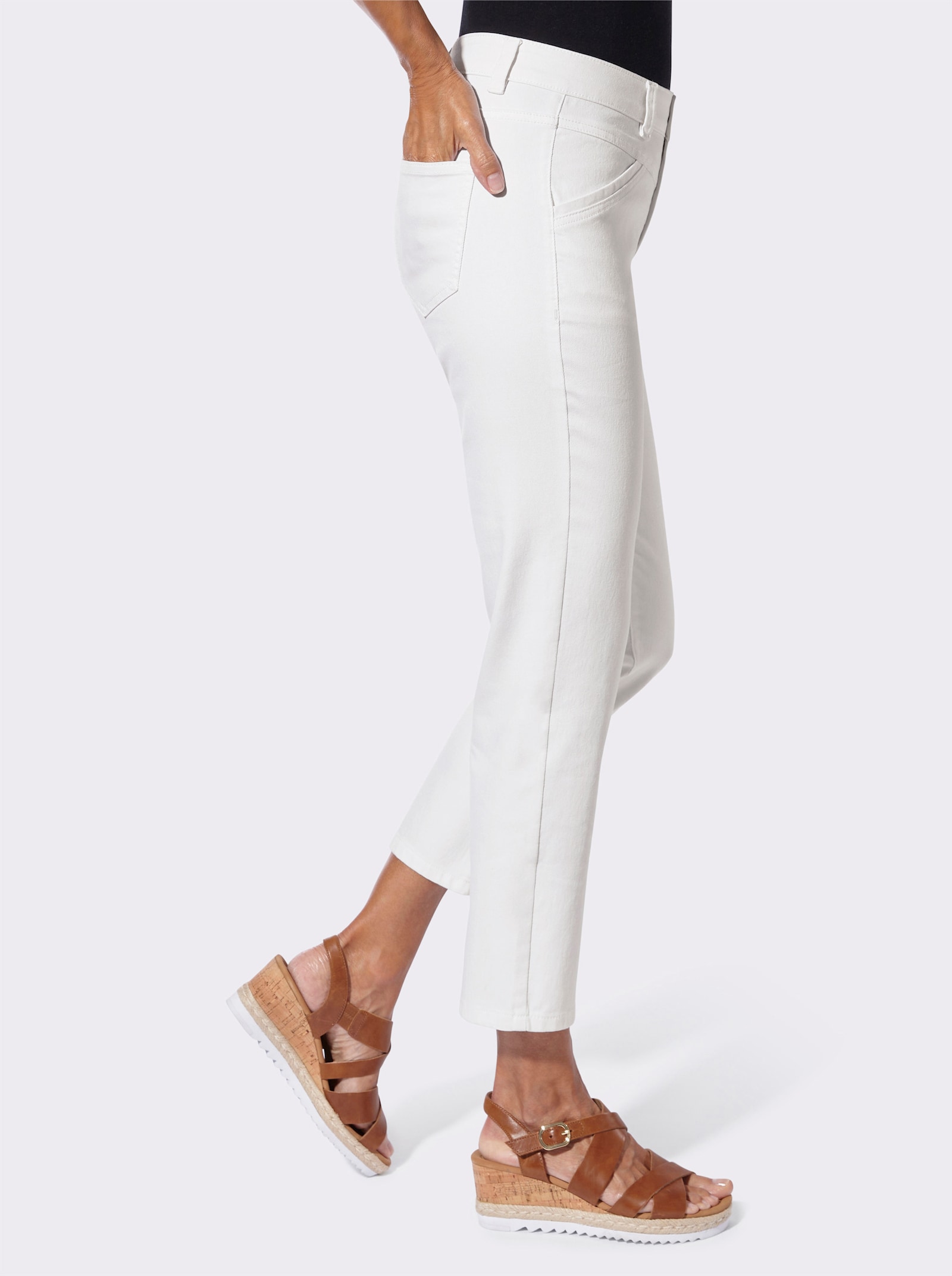 7/8-Jeans in Stretch-Qualität - ecru