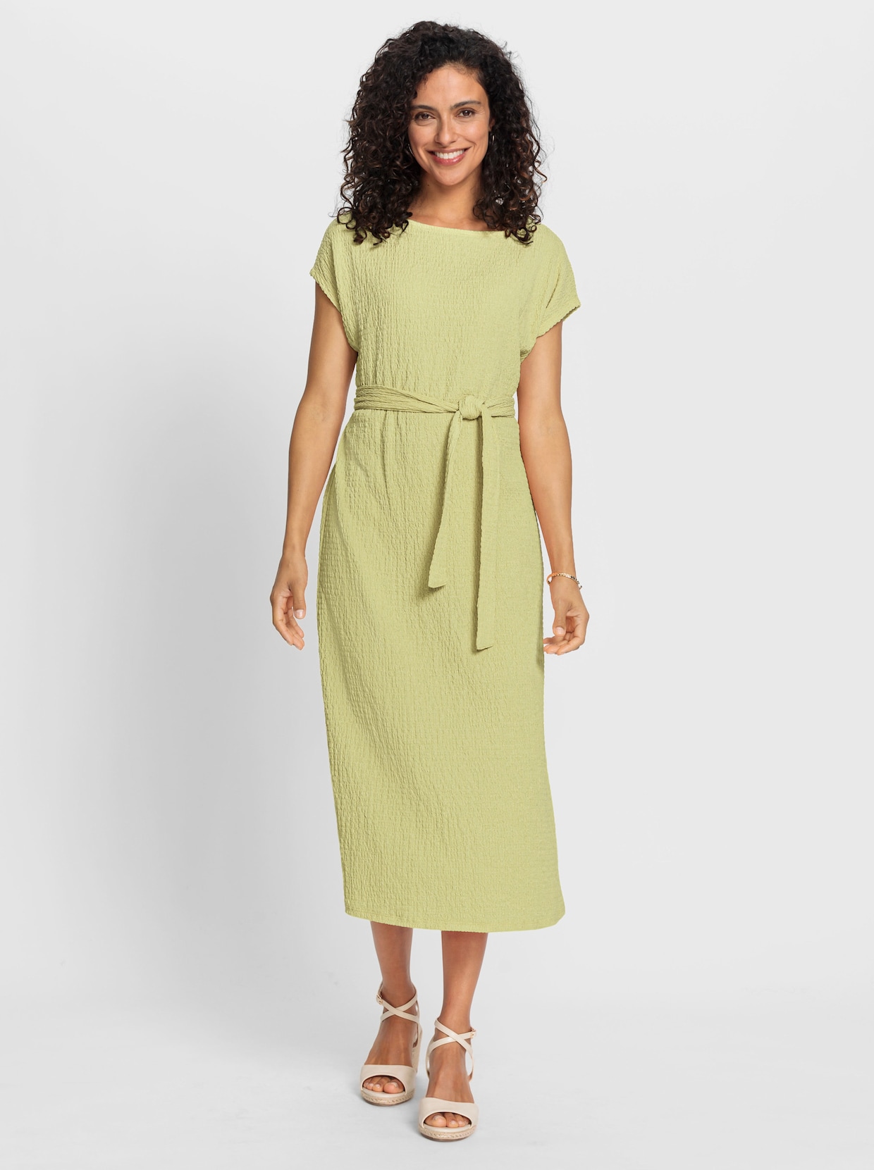 Robe en jersey - vert tilleul