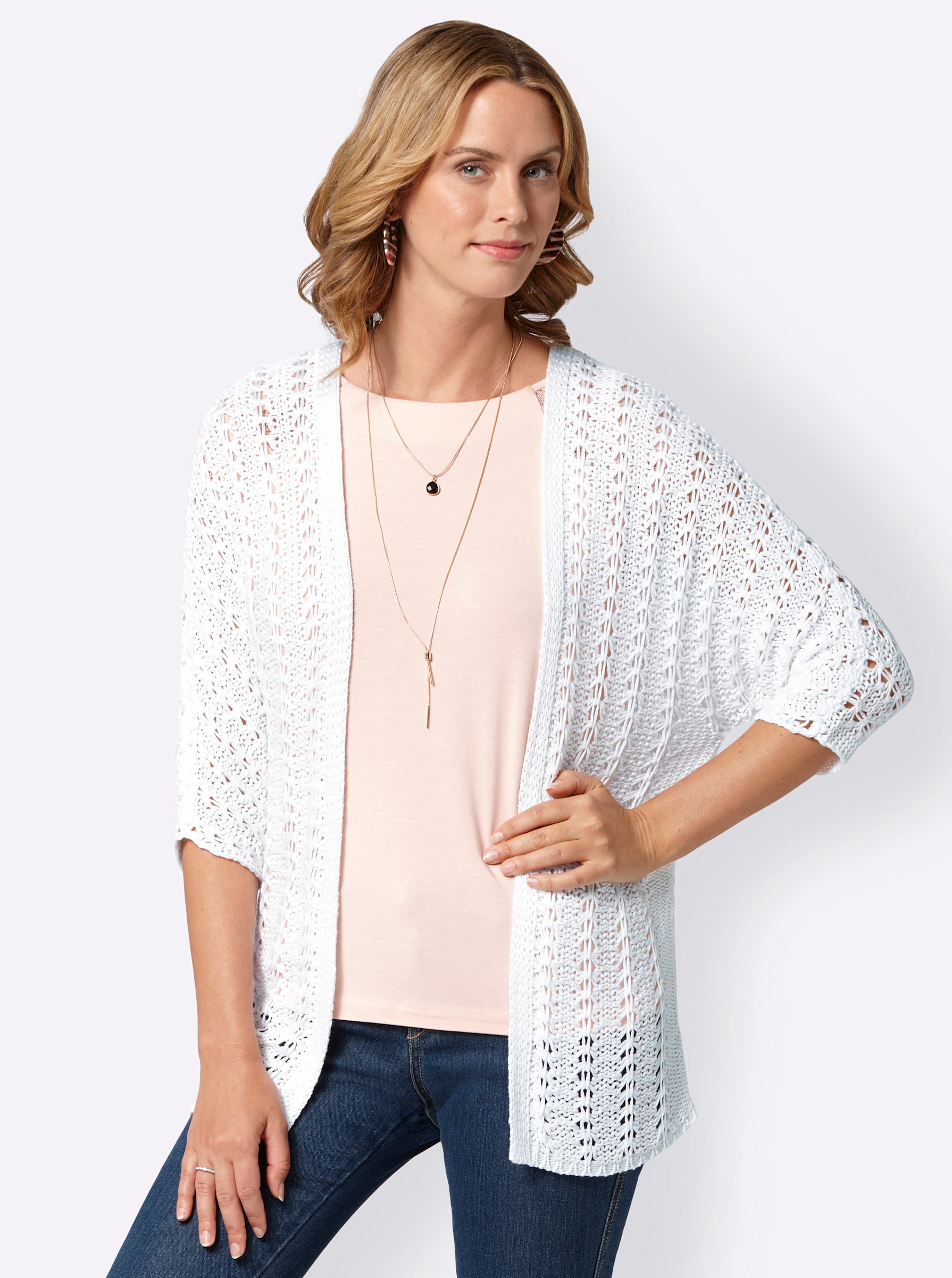 Wei e Strickjacken Cardigan F r Damen Kaufen Heine Wei e Strickjacken Cardigan F r Damen Kaufen Heine