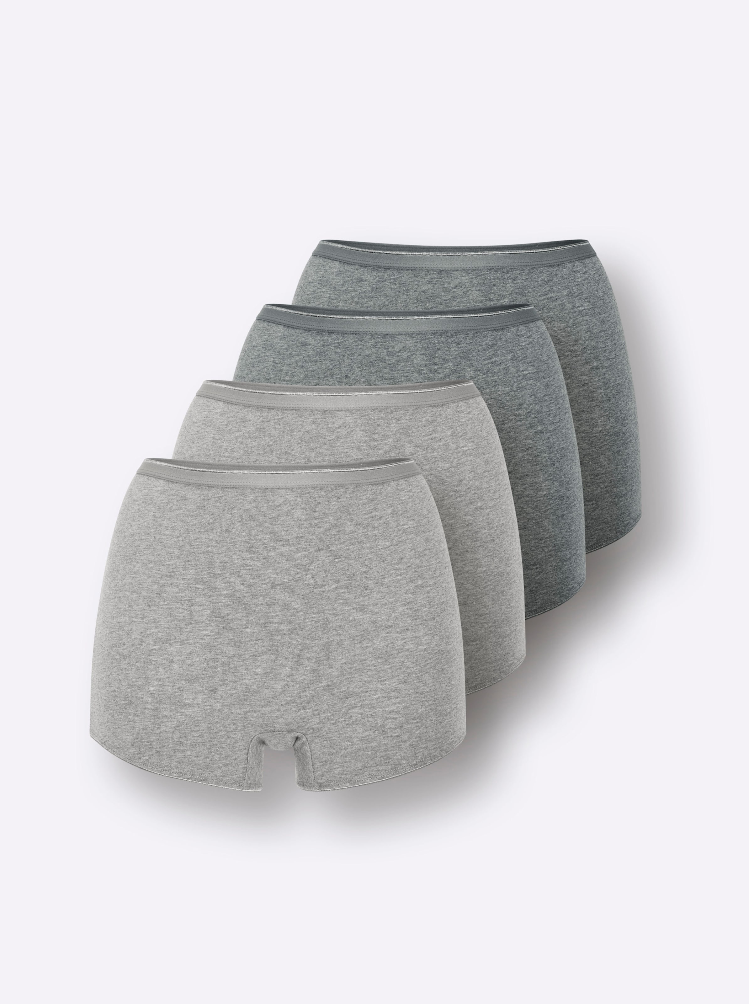 Panty 2x grijs gemêleerd + 2x antraciet gemêleerd, foto 2