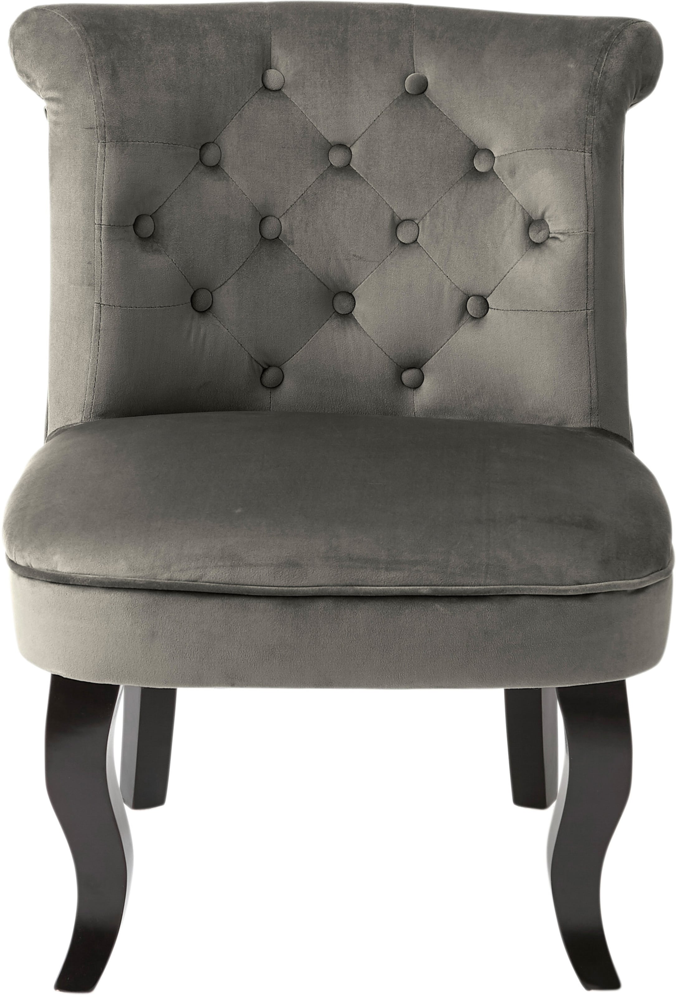 auf Band günstig Kaufen-Sessel in grau von heine. Sessel in grau von heine <![CDATA[Sessel Ein Lieblingsstück für Ihr Zuhause. Bezug in Samtoptik. Fester Schaumstoffkern auf Gurtband. Mit Kederheftung, Knopfheftung und Ziersteppung. Vordere Füße in geschwungener Form.]]>. 