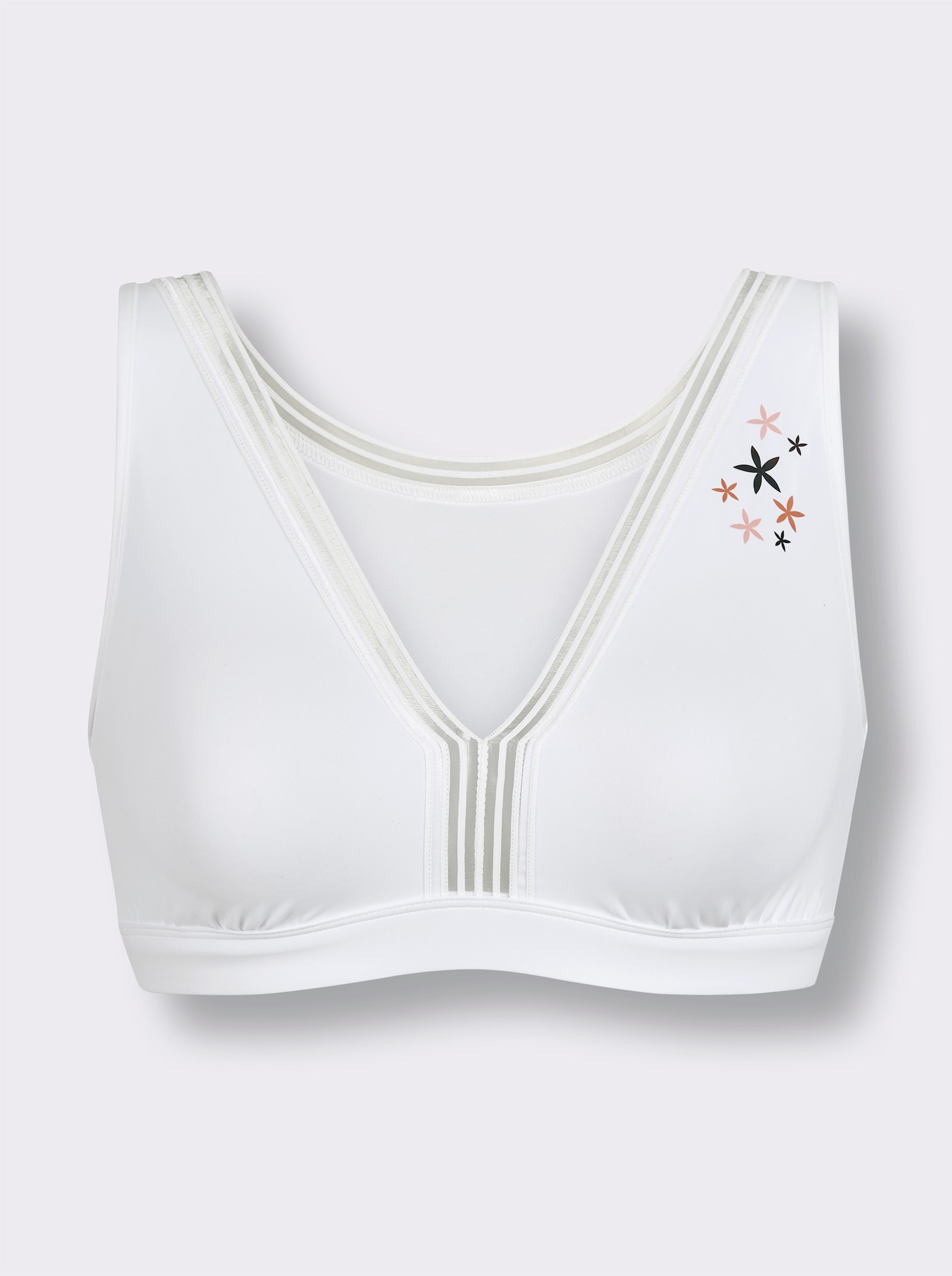 wäschepur Bustier - weiß-bedruckt