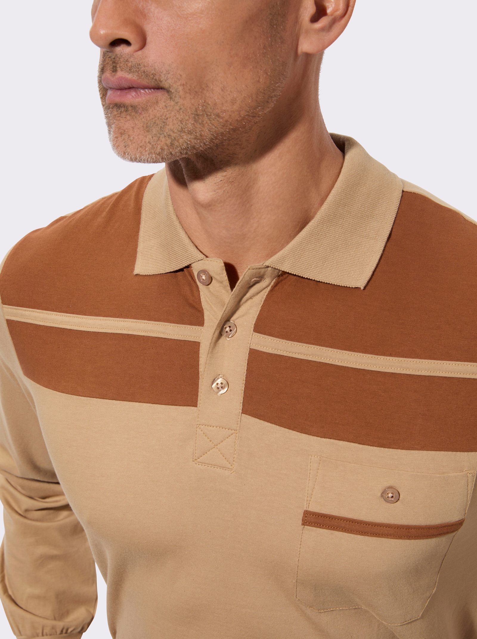 Poloshirt - camel-cognac