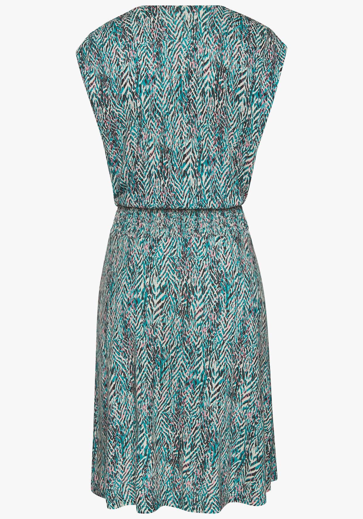 Vivance Zomerjurk - turquoise/roze bedrukt