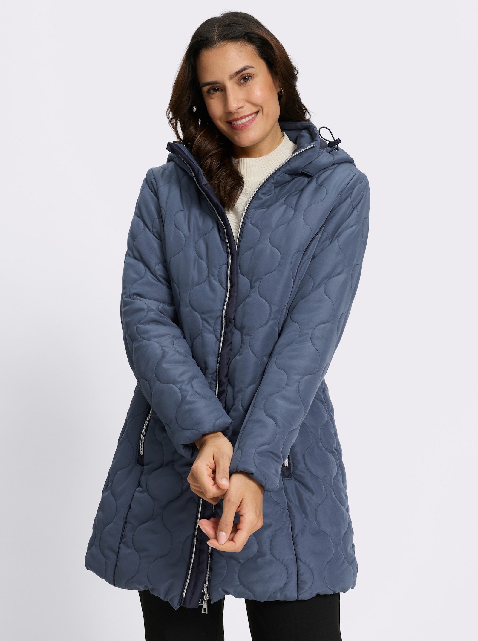 Steppjacke - rauchblau