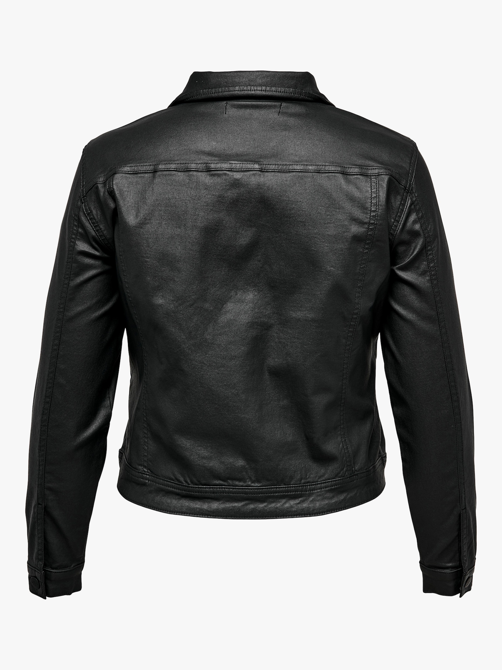 ONLY CARMAKOMA Lederimitatjacke - black detail:coated