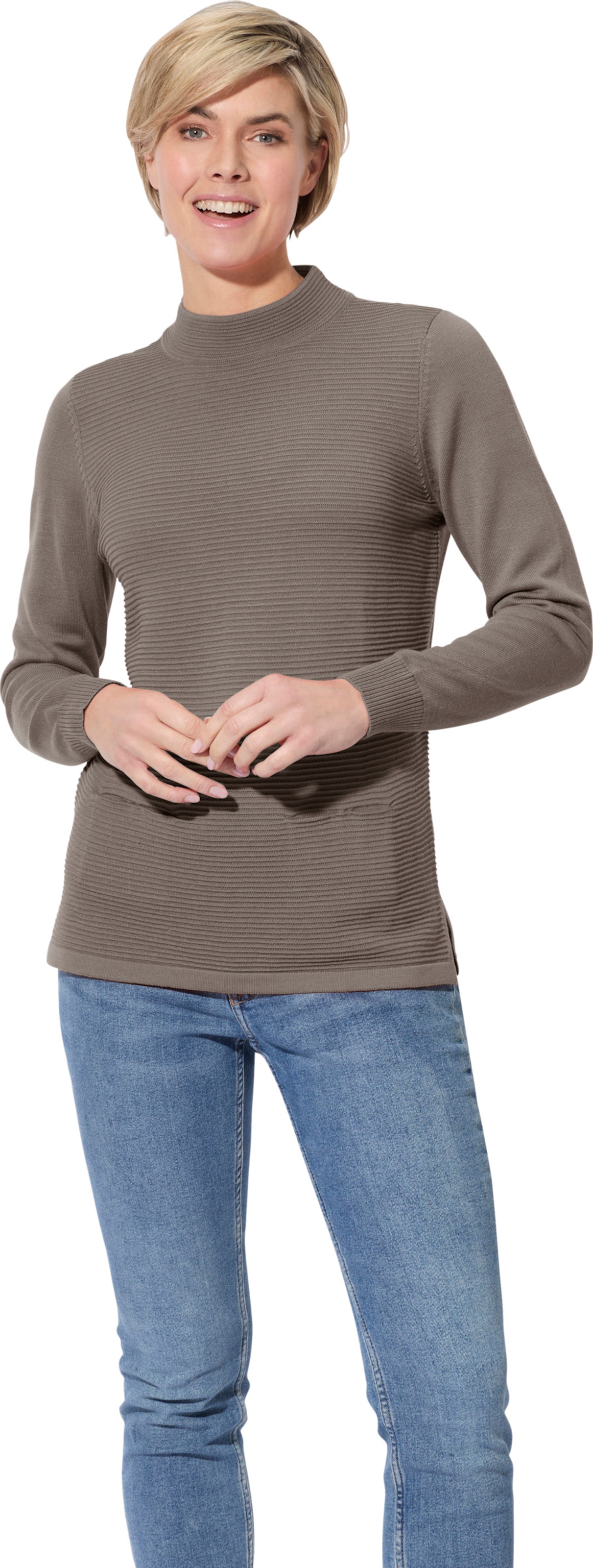 Thumbnail - Stehkragenpullover