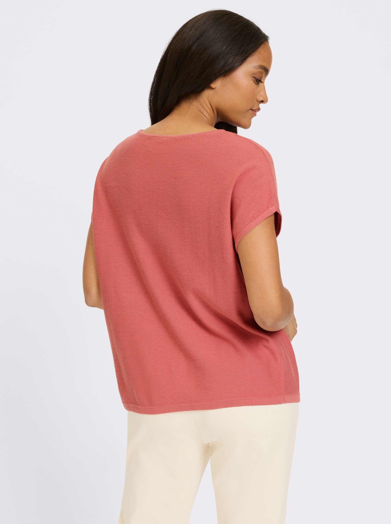 heine Pullunder im Linksstrick - rosenholz