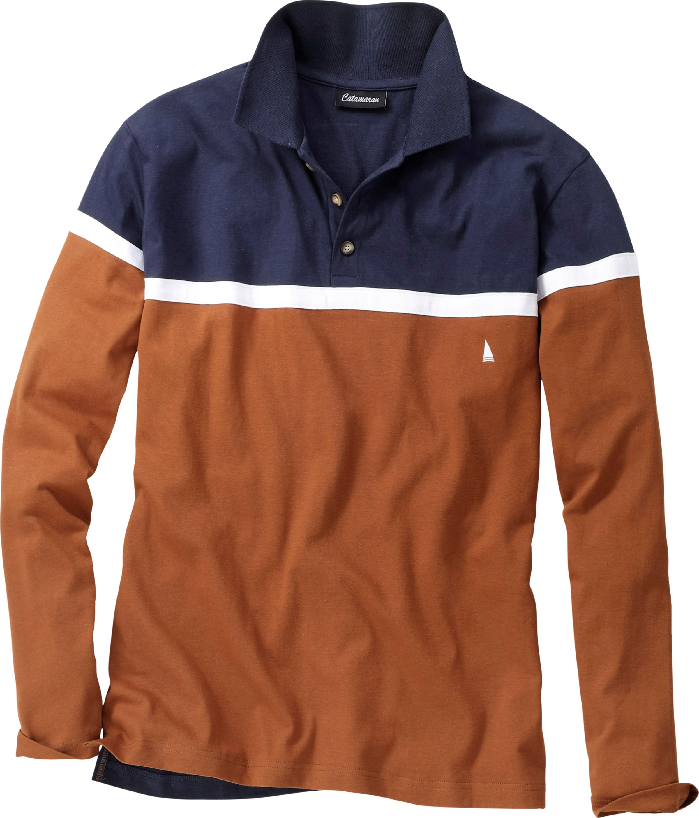 Thumbnail - Langarm-Poloshirt