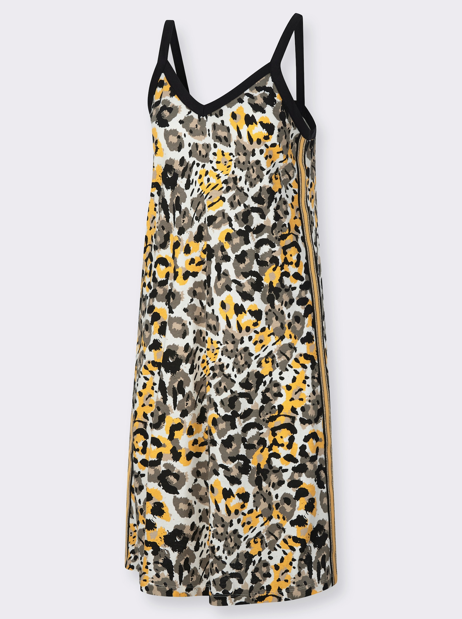 Nachthemd met luipaardprint - ecru geprint