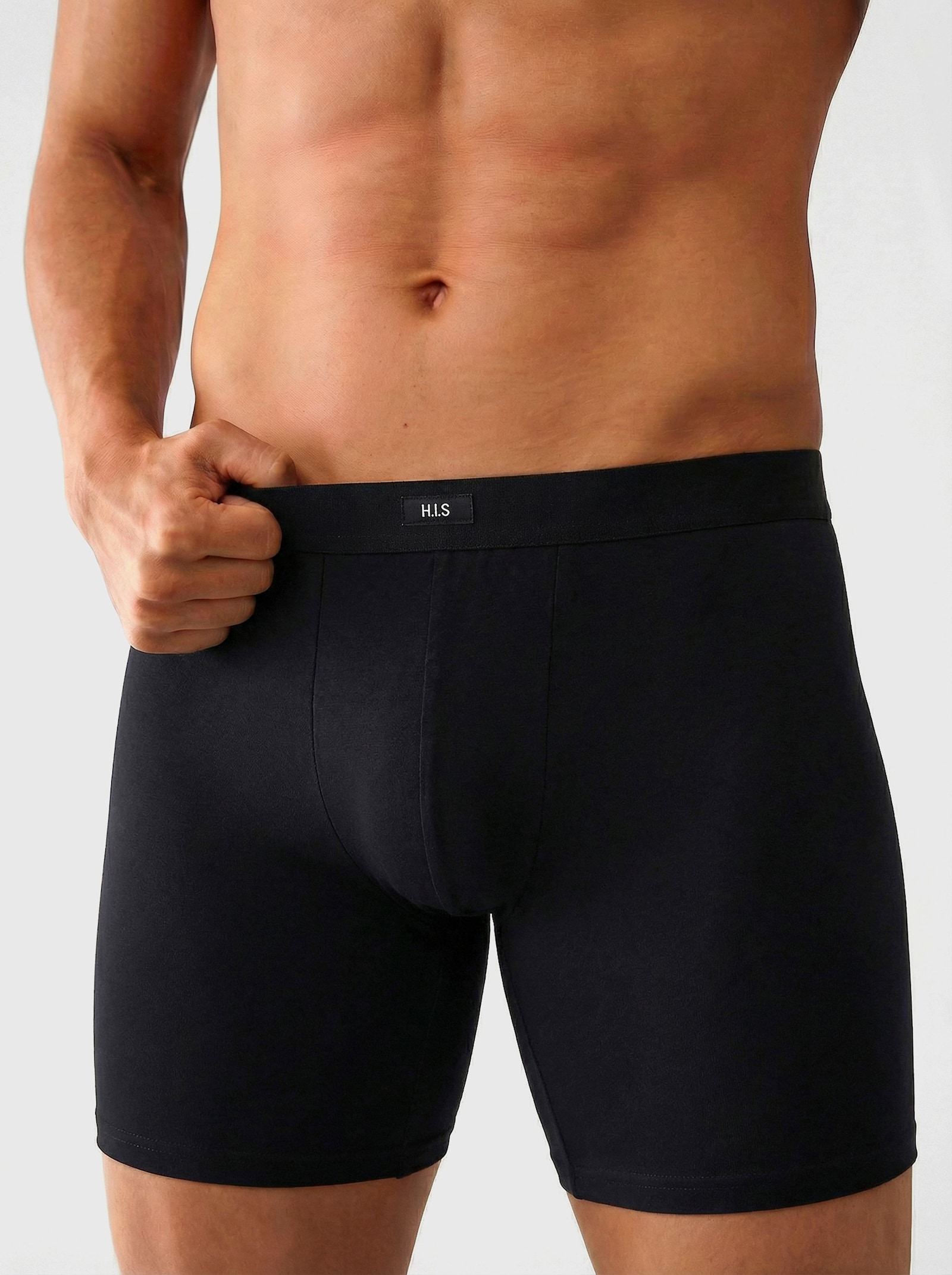 H.I.S Lange boxer - zwart