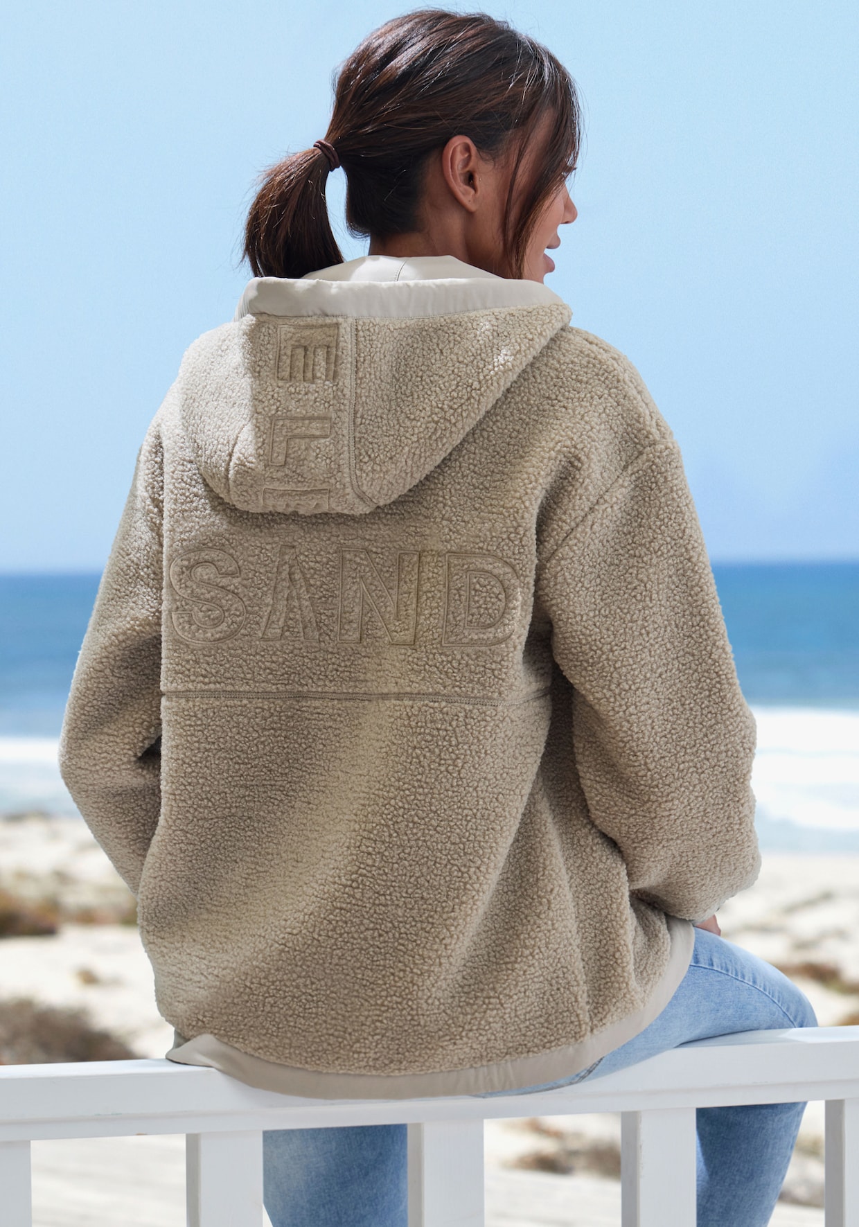 Elbsand Fleecejacke - taupe