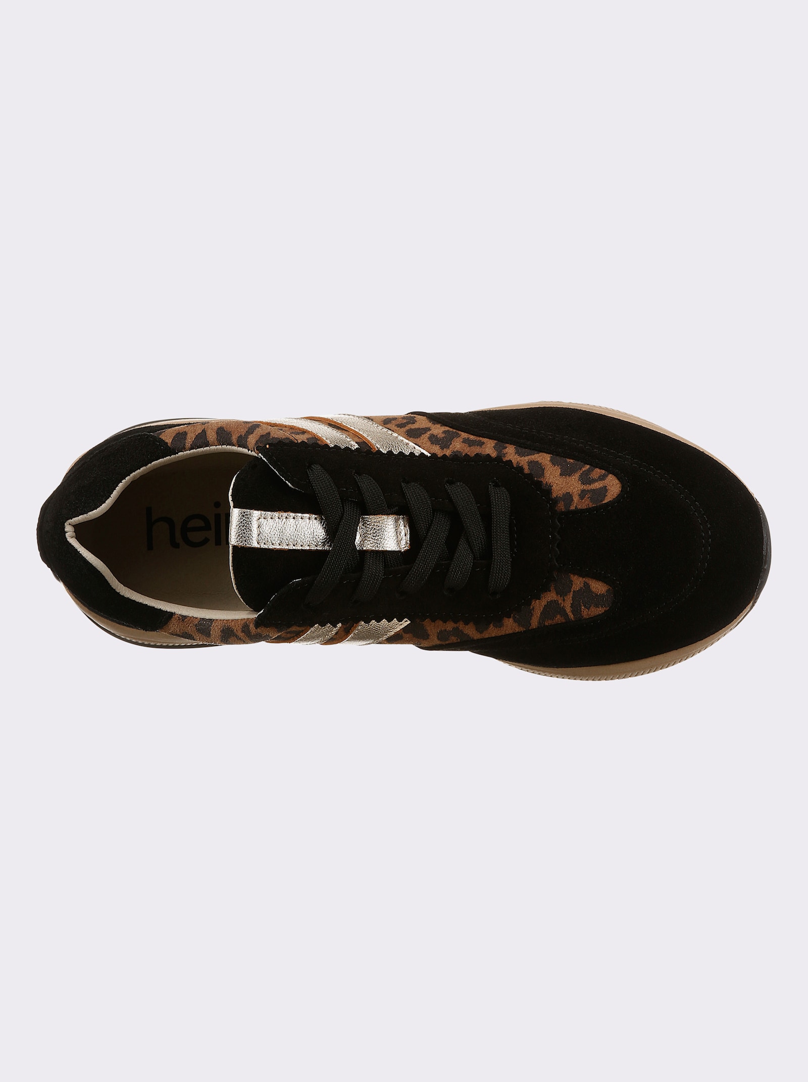 heine Sneaker - schwarz-leofarben