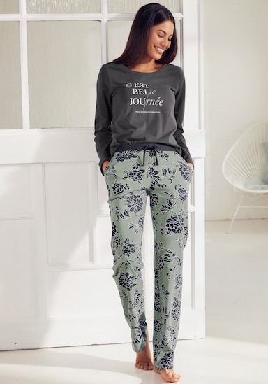 Vivance Dreams Pyjama - graphite-vert gris