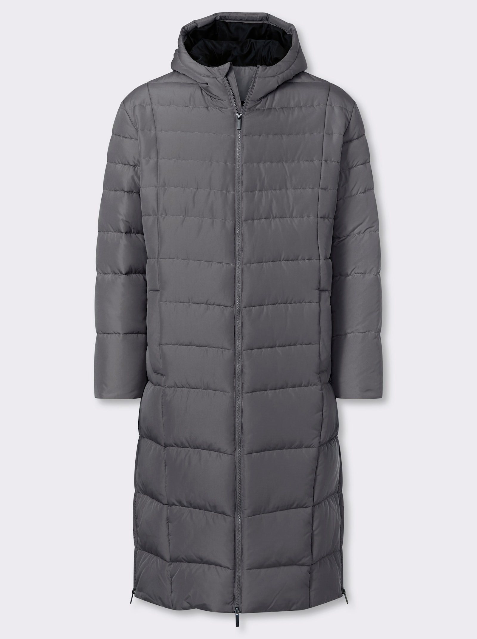 Marco Donati Longjacke mit 2-Wege-Reißverschluss - anthrazit