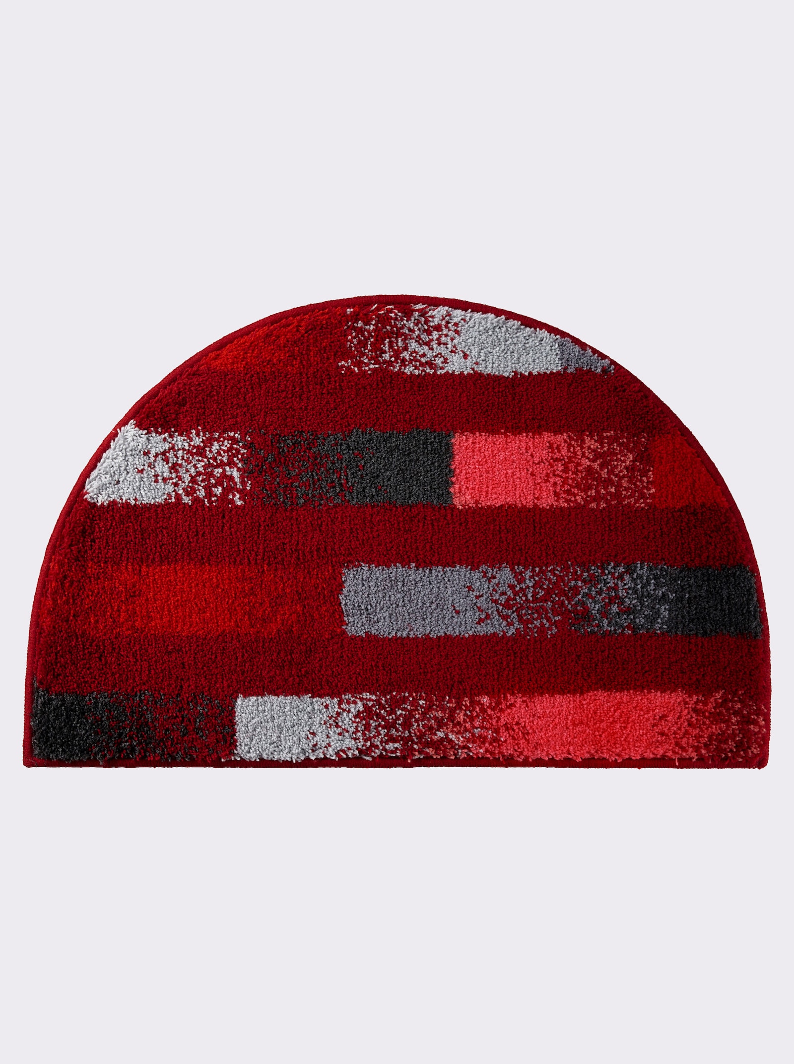 Grund Badmat - rood/grijs