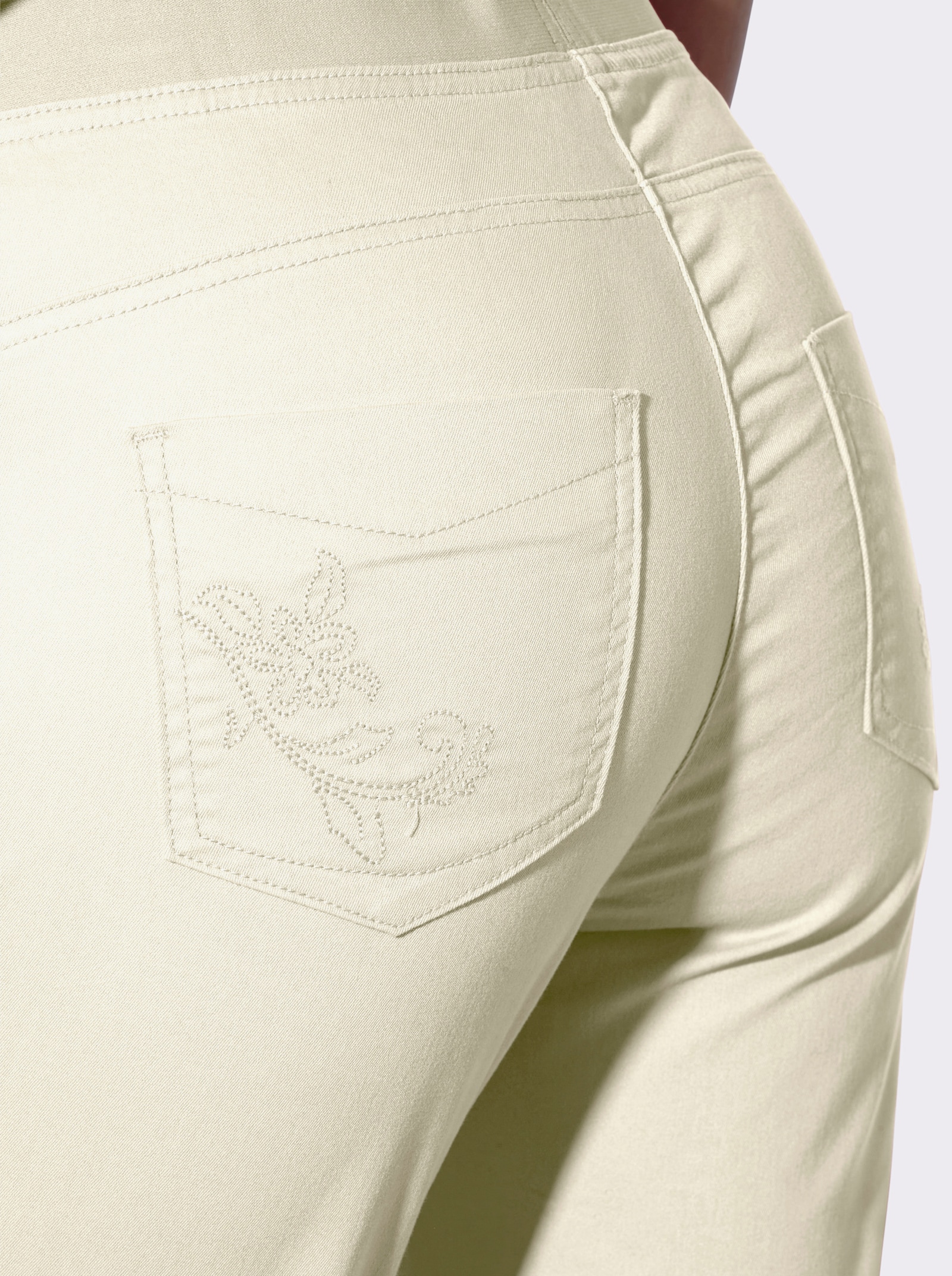 heine Caprihose mit Dehnbund - ecru