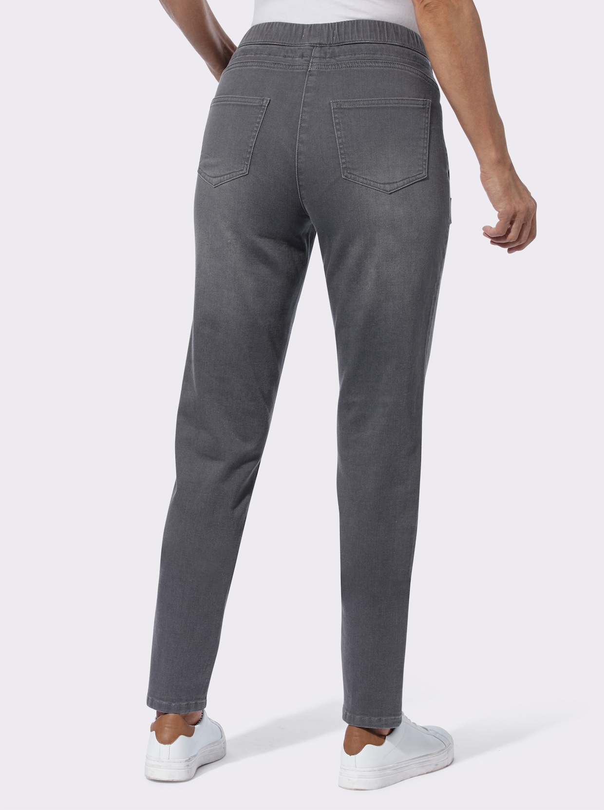 Jeans - grey-denim