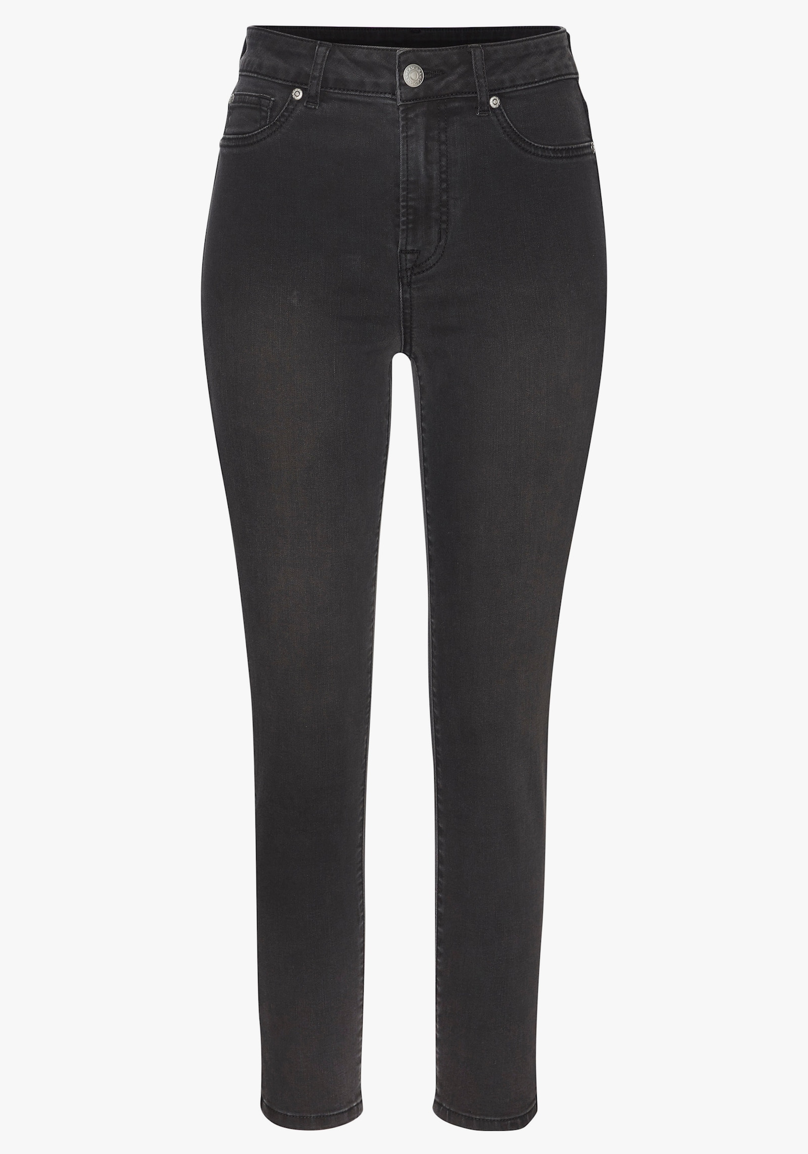 LASCANA Jeansleggings - black washed