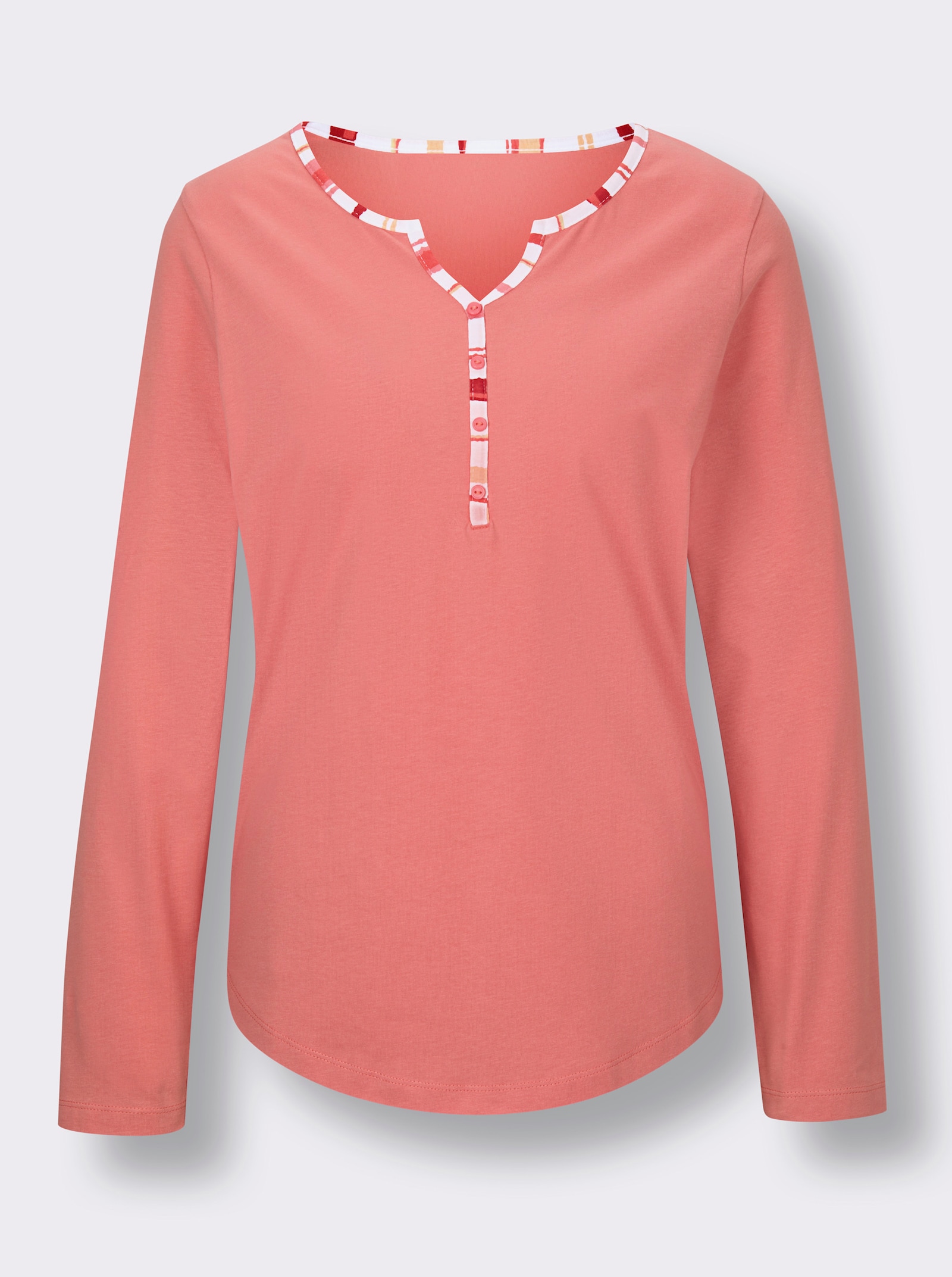 wäschepur Schlafanzugshirt aus reiner Baumwolle - flamingo