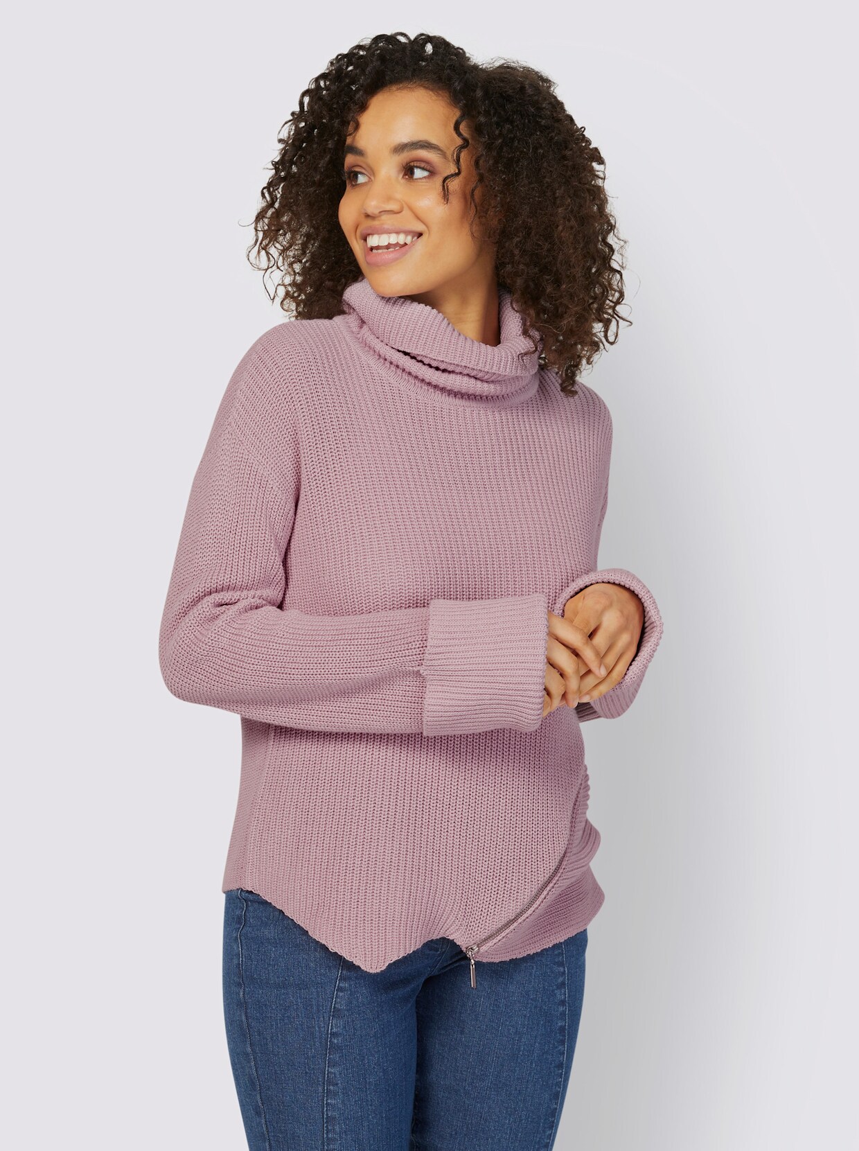 heine Rollkragenpullover - rosé