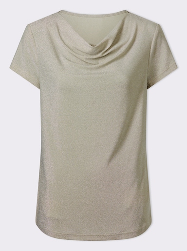 Tričko, vod.výstr., lesk.pr. - Piesok strieborná