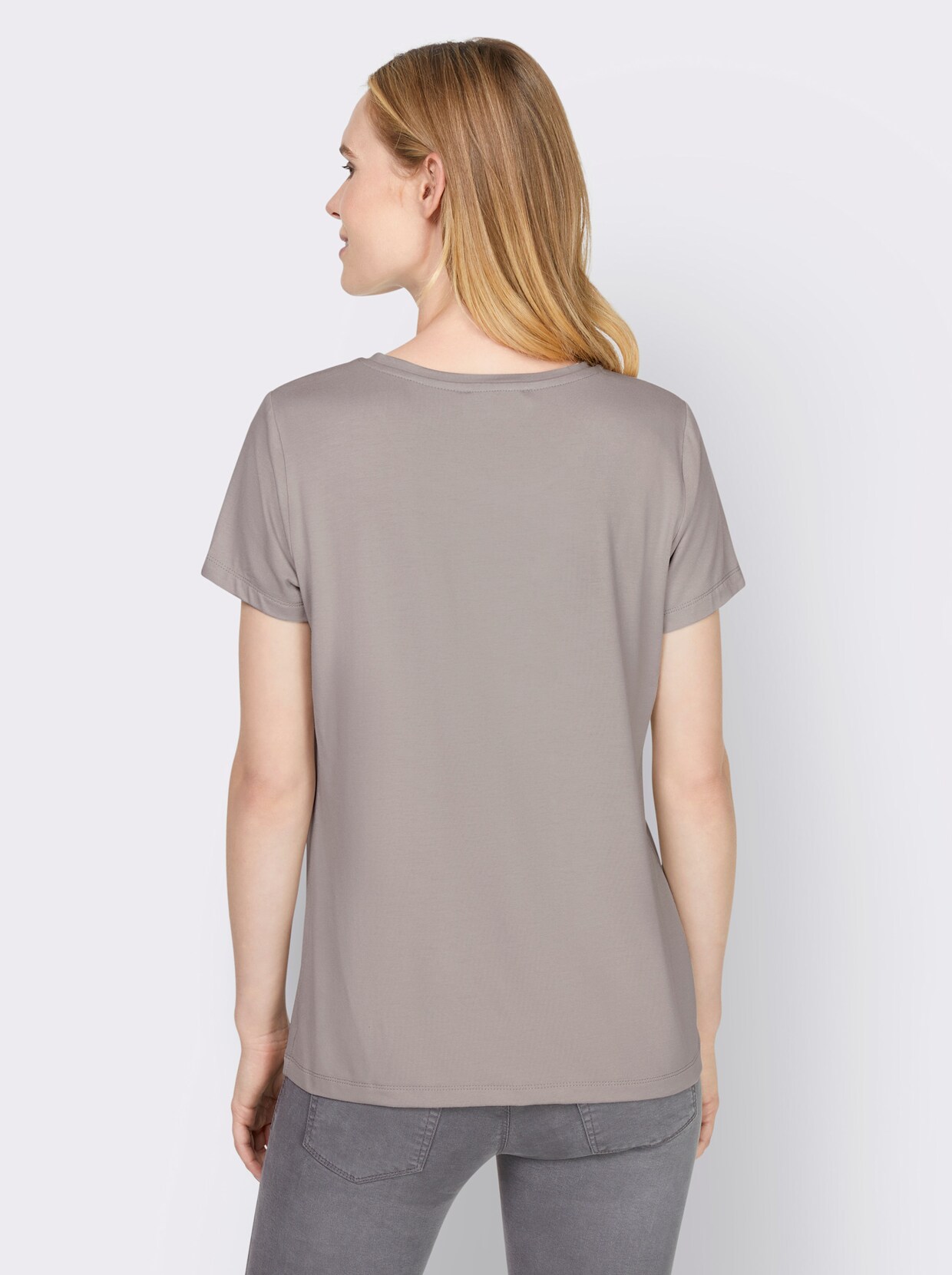 heine T-shirt à manches courtes - gris pierre