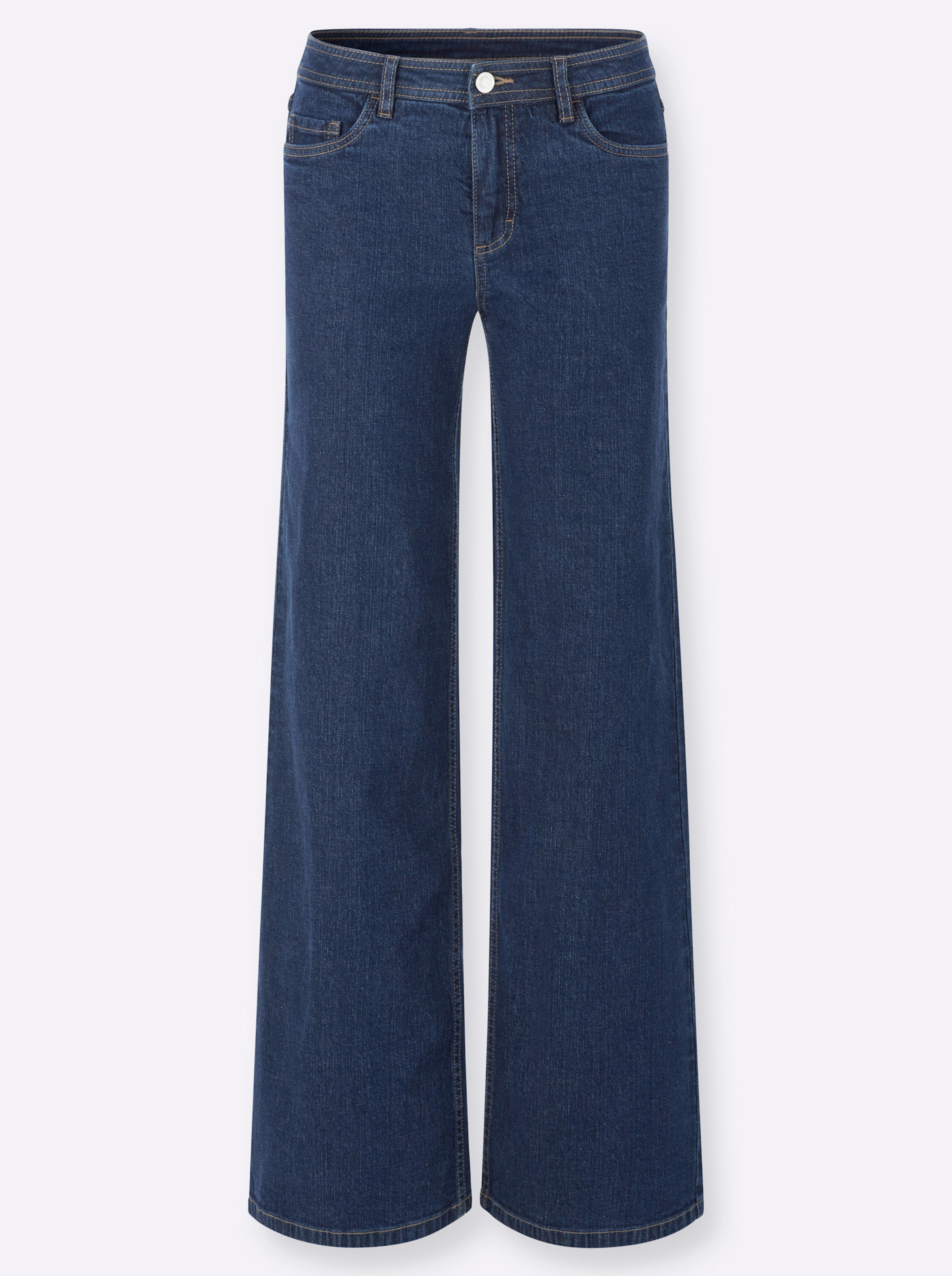 Blue-Stone-Washed 5-Pocket-Jeans