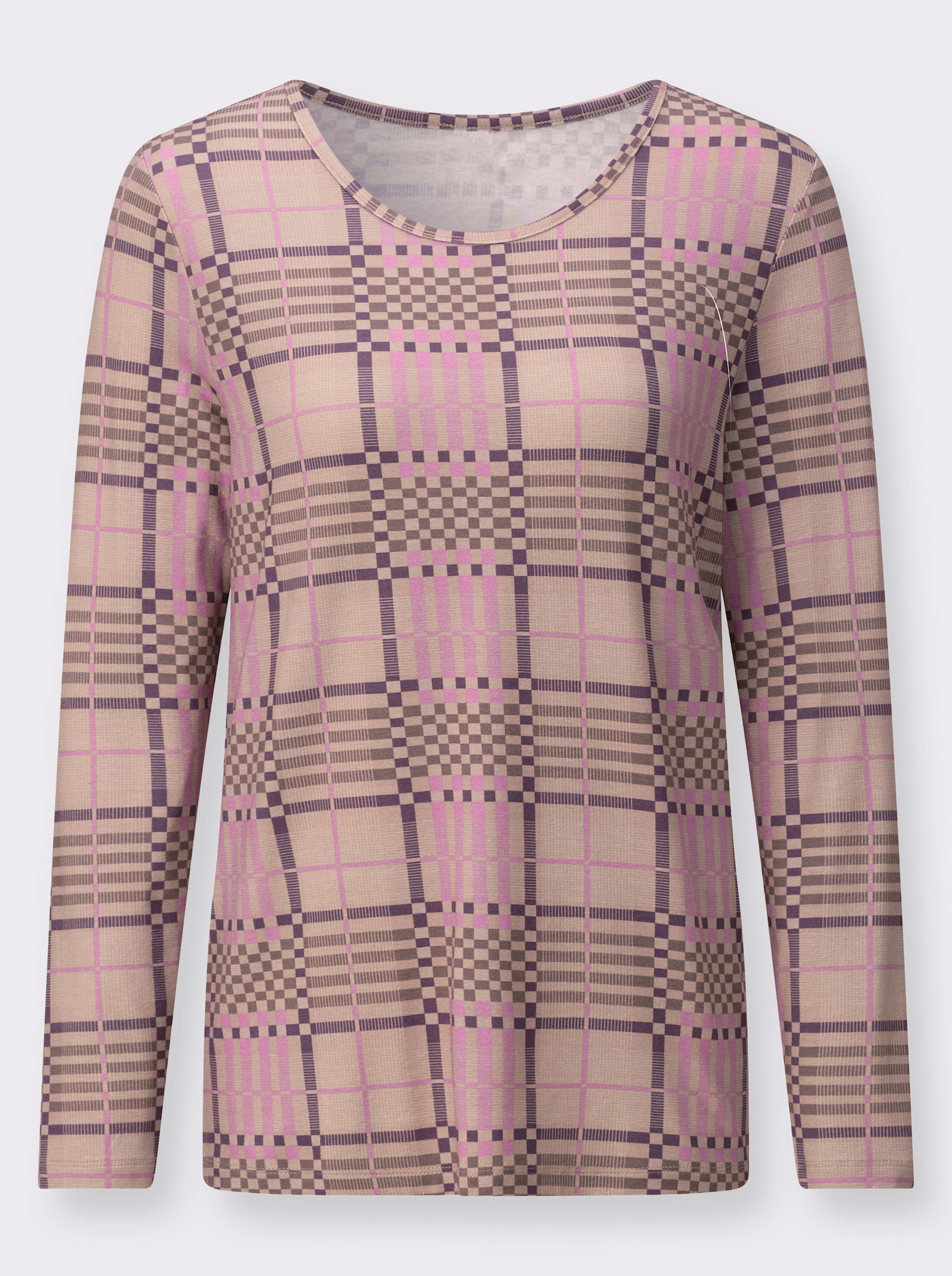 Langarmshirt mit hochwertiger Viskose - sesam-orchidee-bedruckt