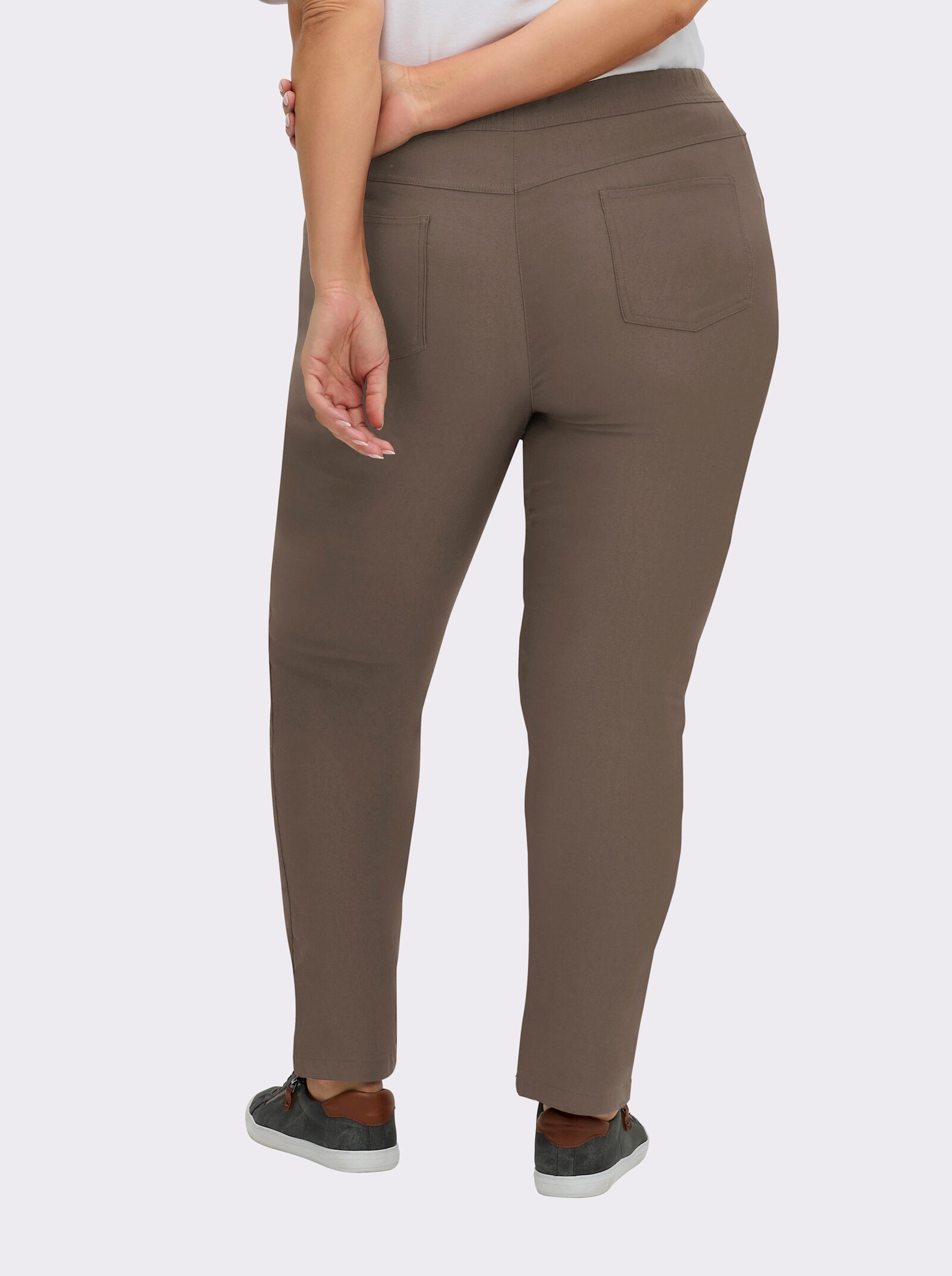 Hose innen angeraut - taupe