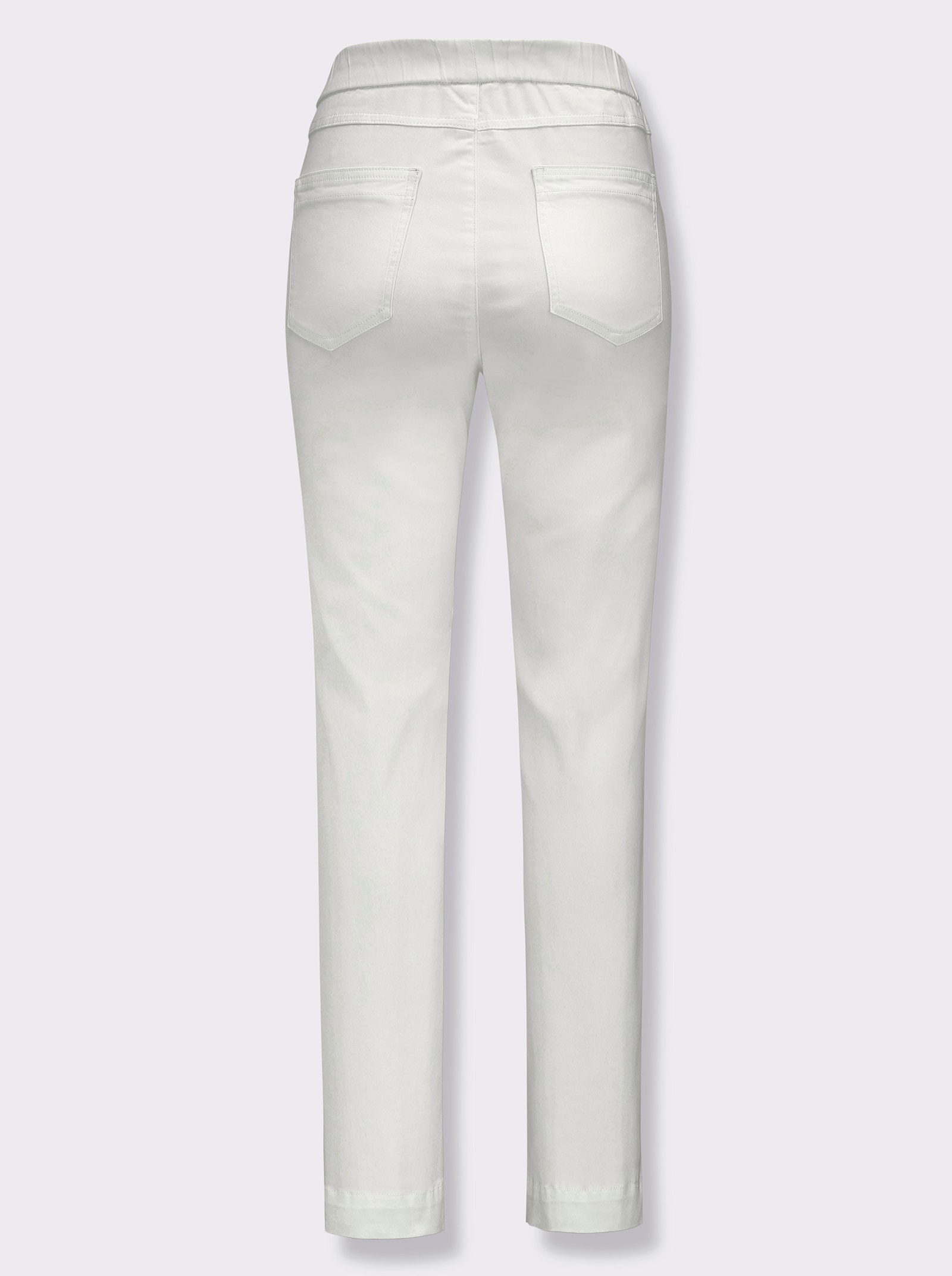 Schlupfjeans mit Stretch-Anteil - weiß