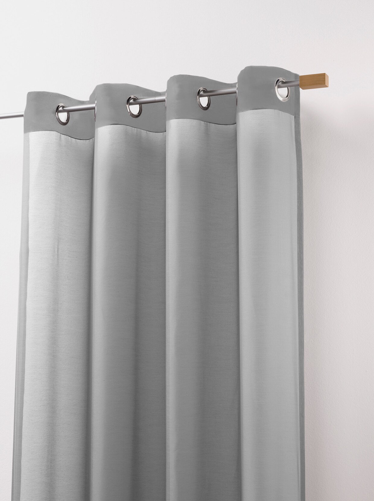 heine home Decor. vitrage - zilvergrijs