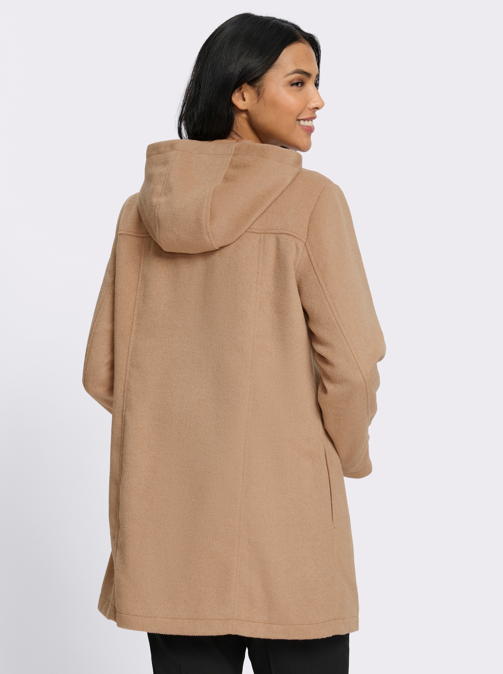 Longjacke mit Knebelknöpfen - camel