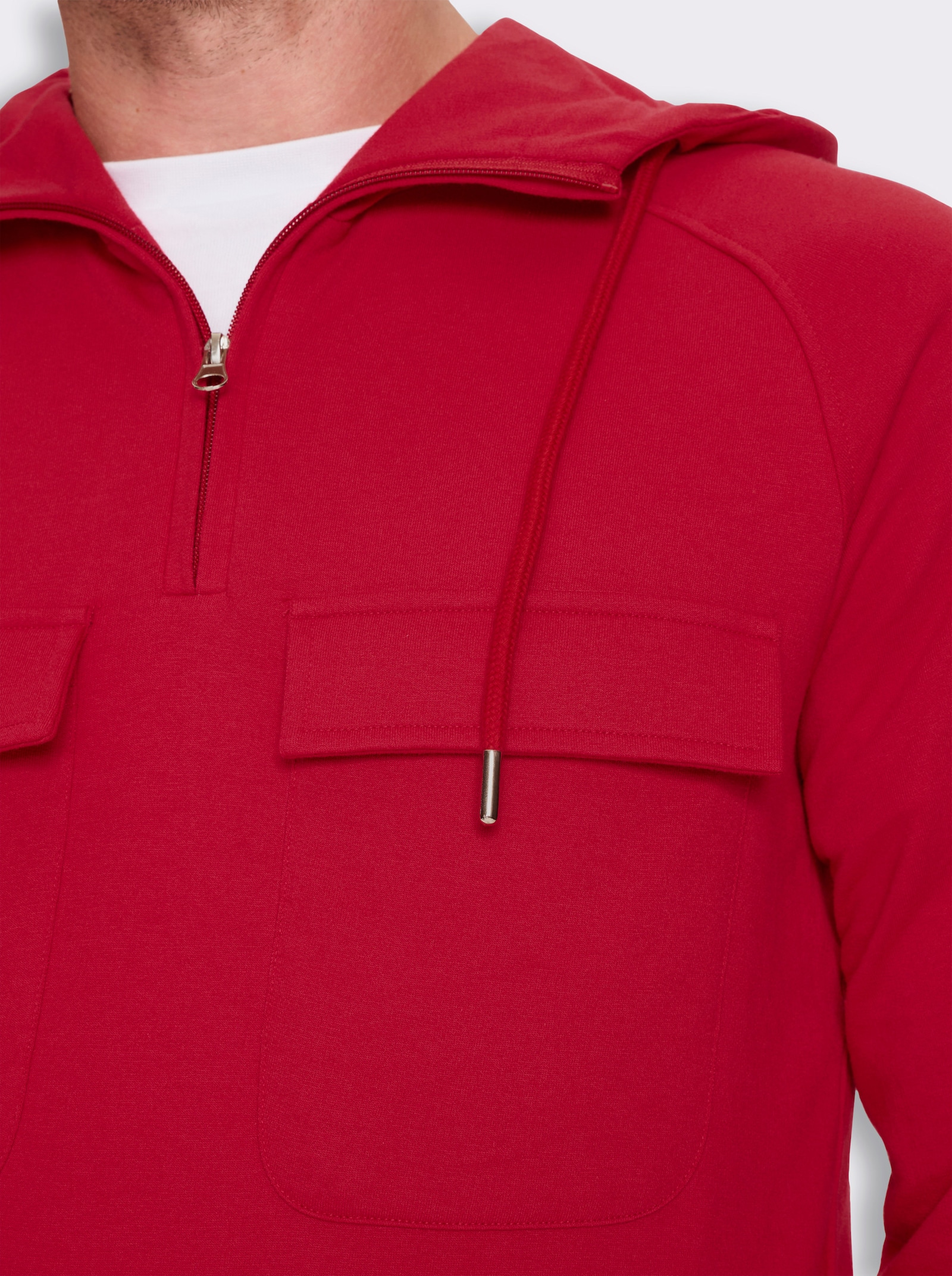Catamaran Sports Sweatshirt mit Känguru-Tasche - rot