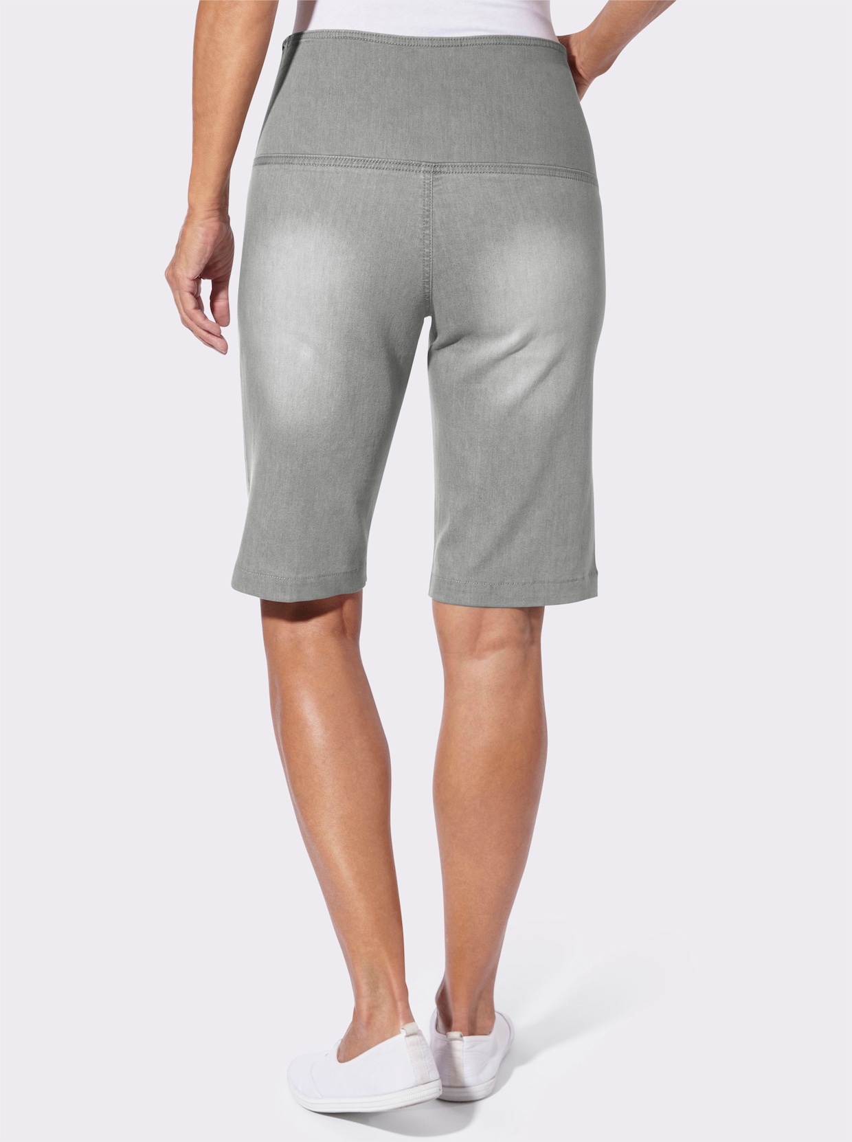 Jeansbermudas - light grey-denim