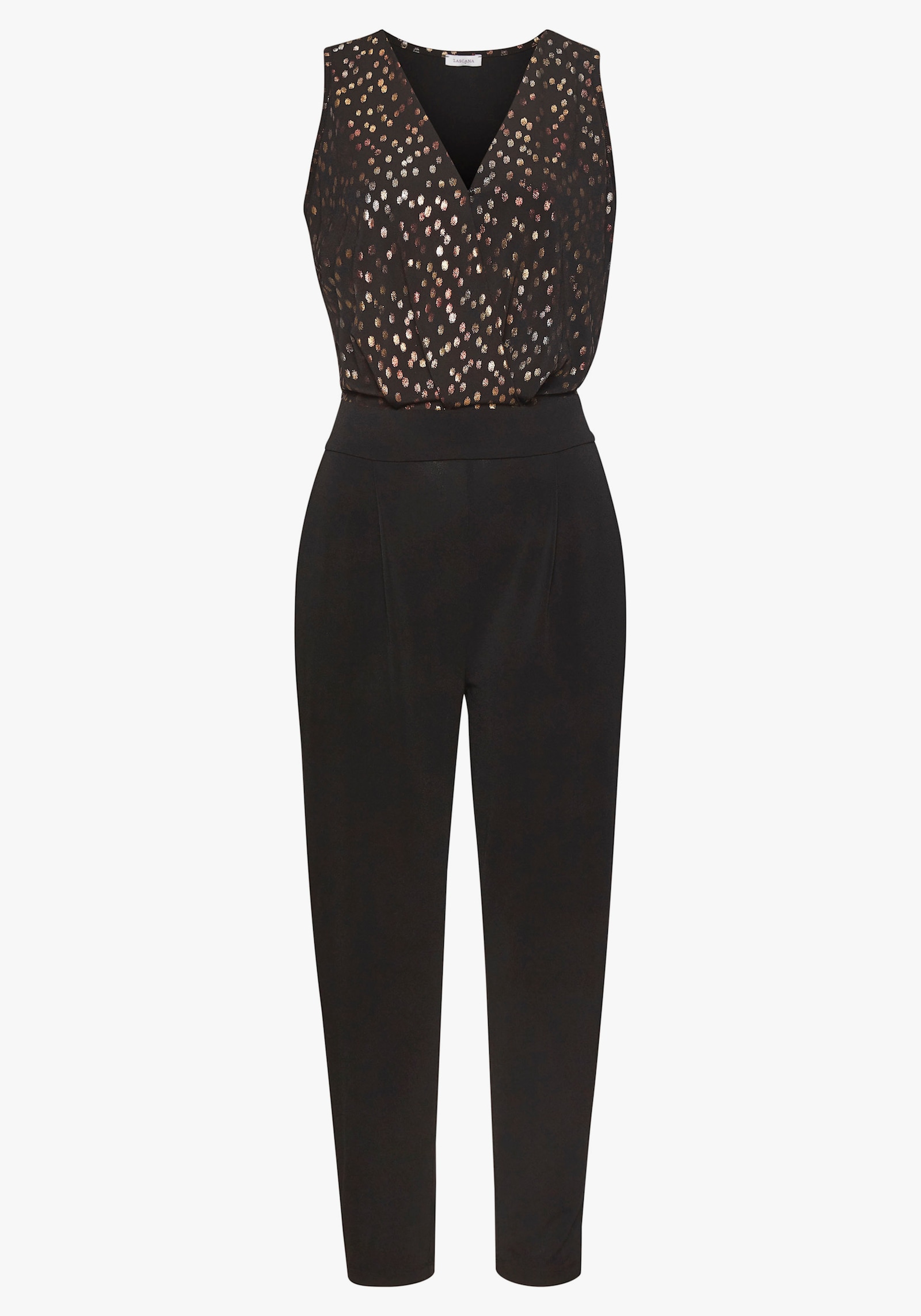 LASCANA Overall - schwarz-gold