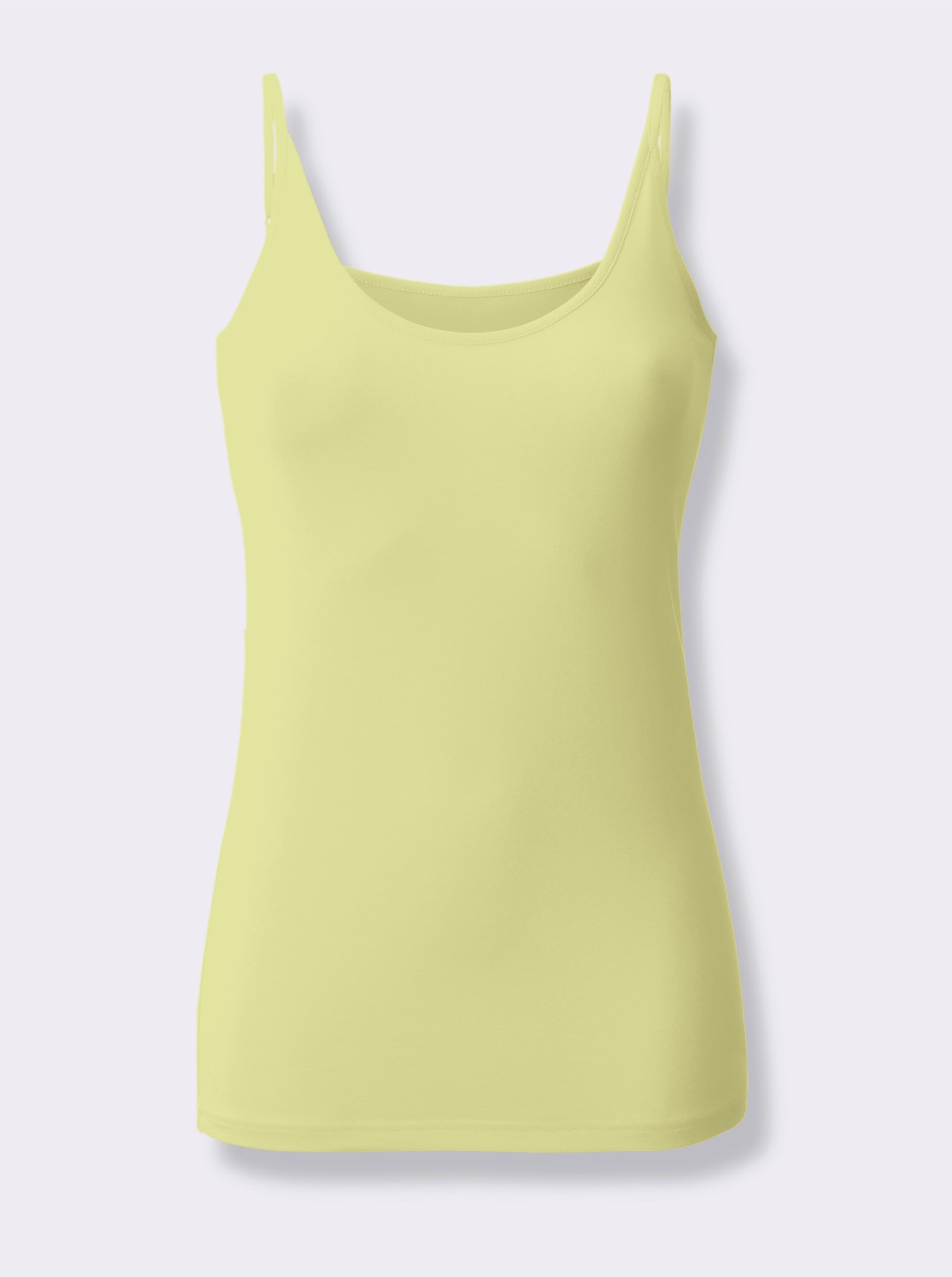 Spaghettitop mit verstellbaren Trägern - pistazie