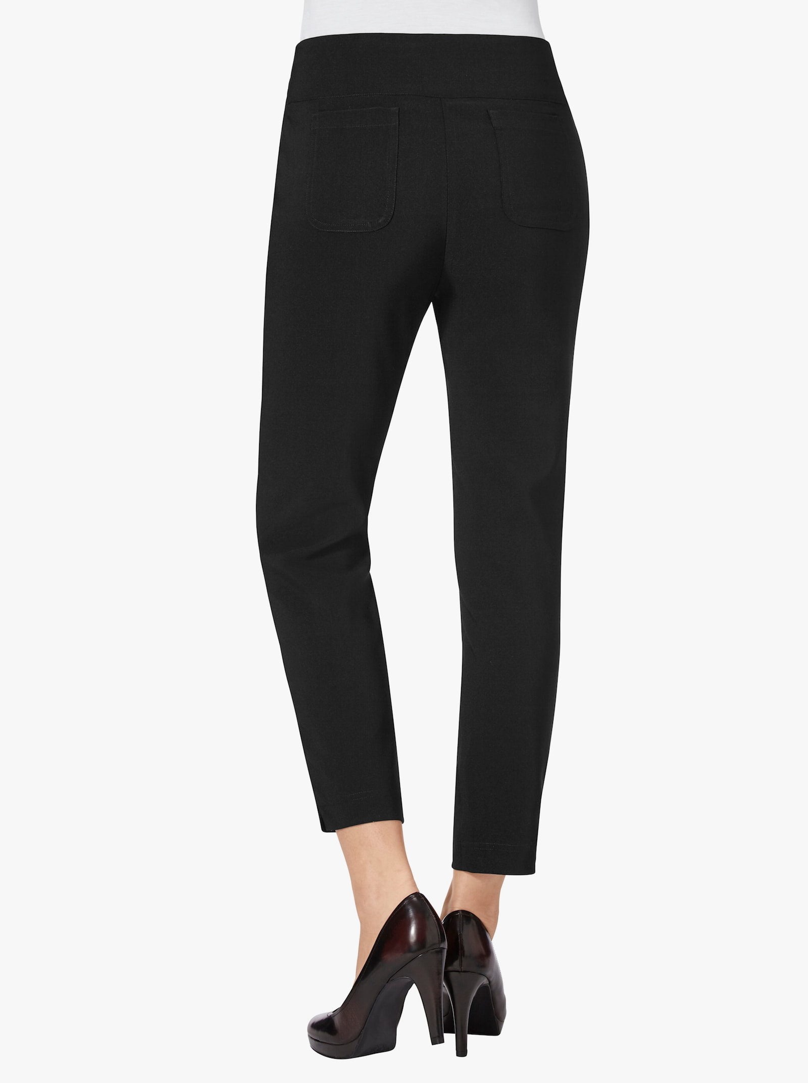 7/8-Hose in Bengalin-Qualität - schwarz