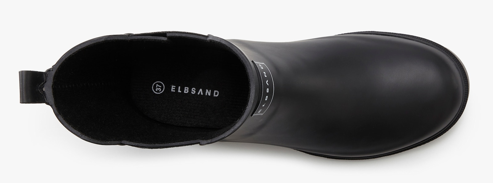 Elbsand Gummistiefelette - schwarz