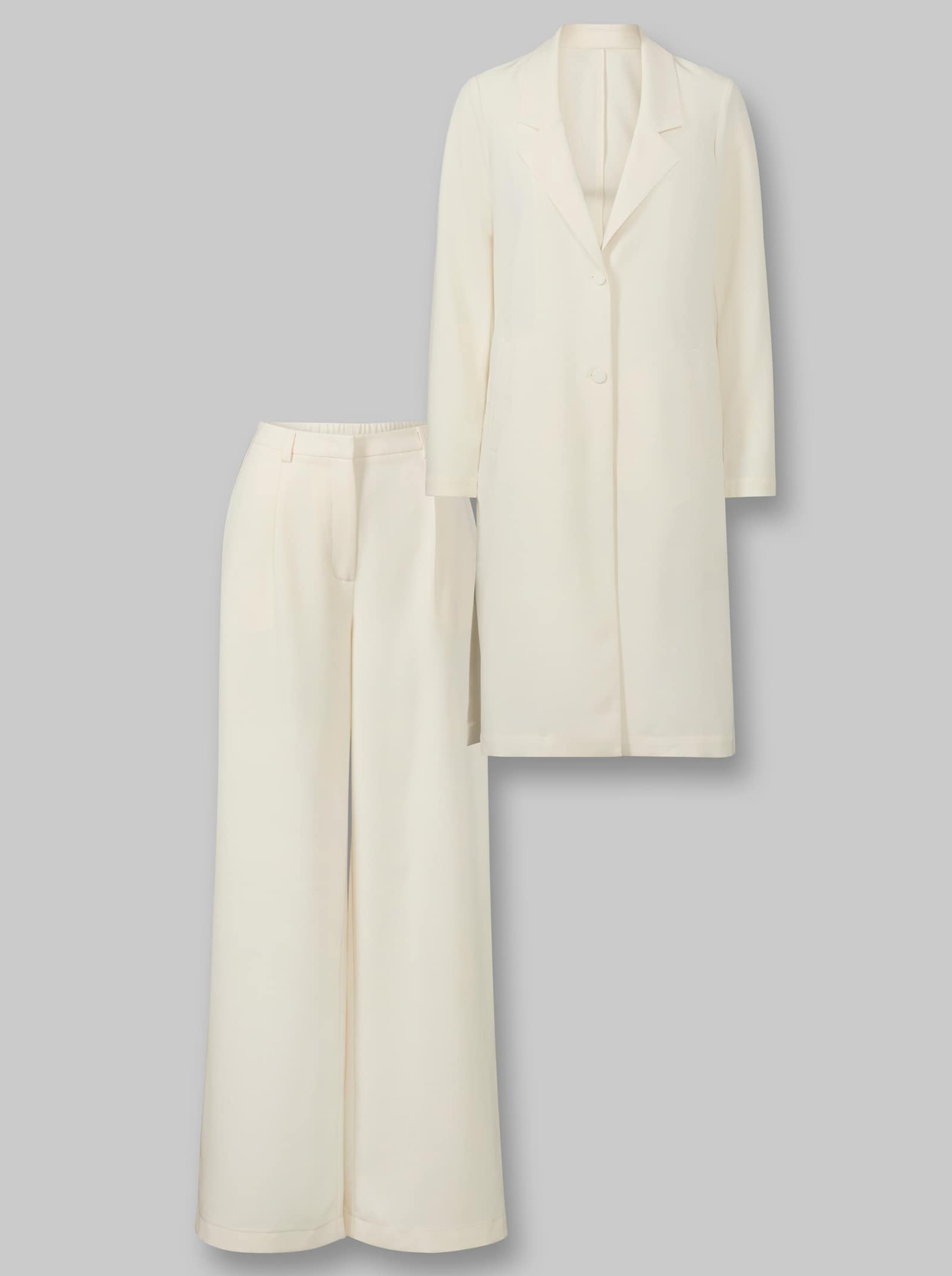 heine Hosenanzug mit Longblazer - champagner