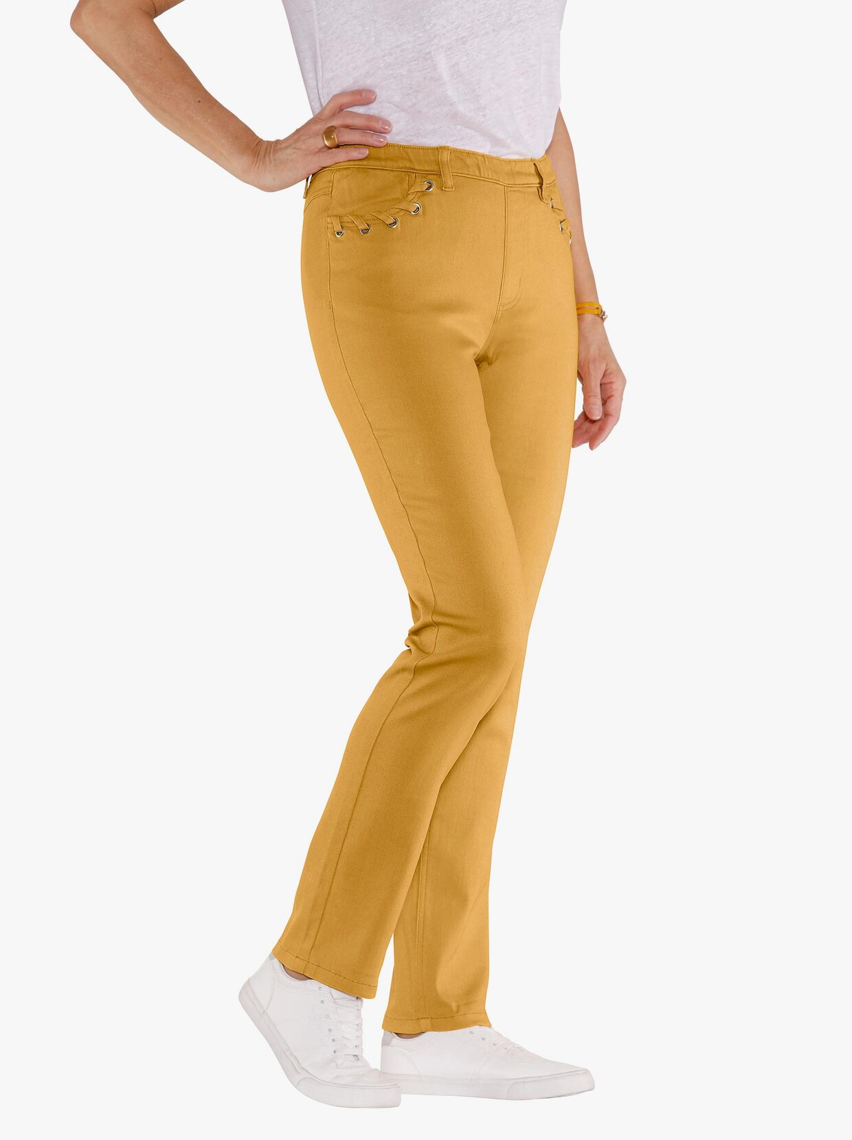 Comfortjeans - oker