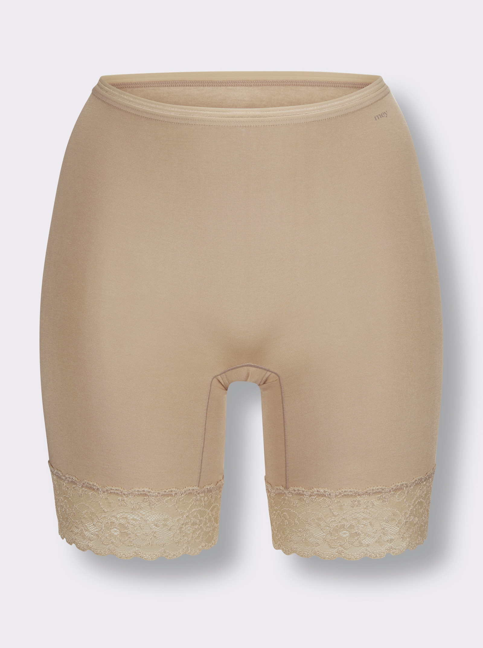 Mey Longpanty mit Spitzen-Abschluss - elfenbein