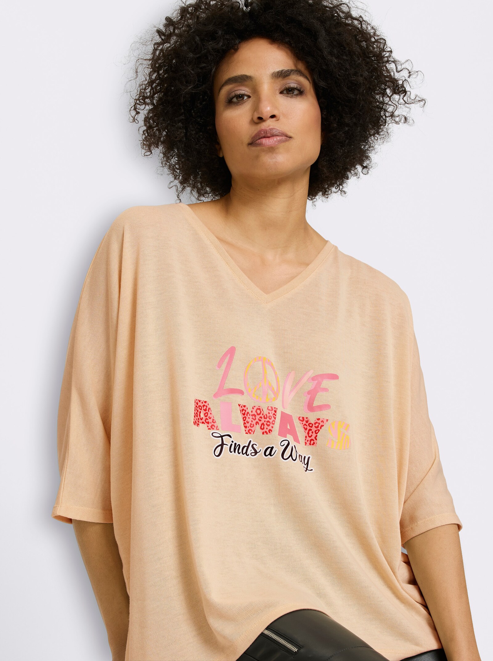 heine Sweatshirt mit Fledermaus-Ärmel - sand